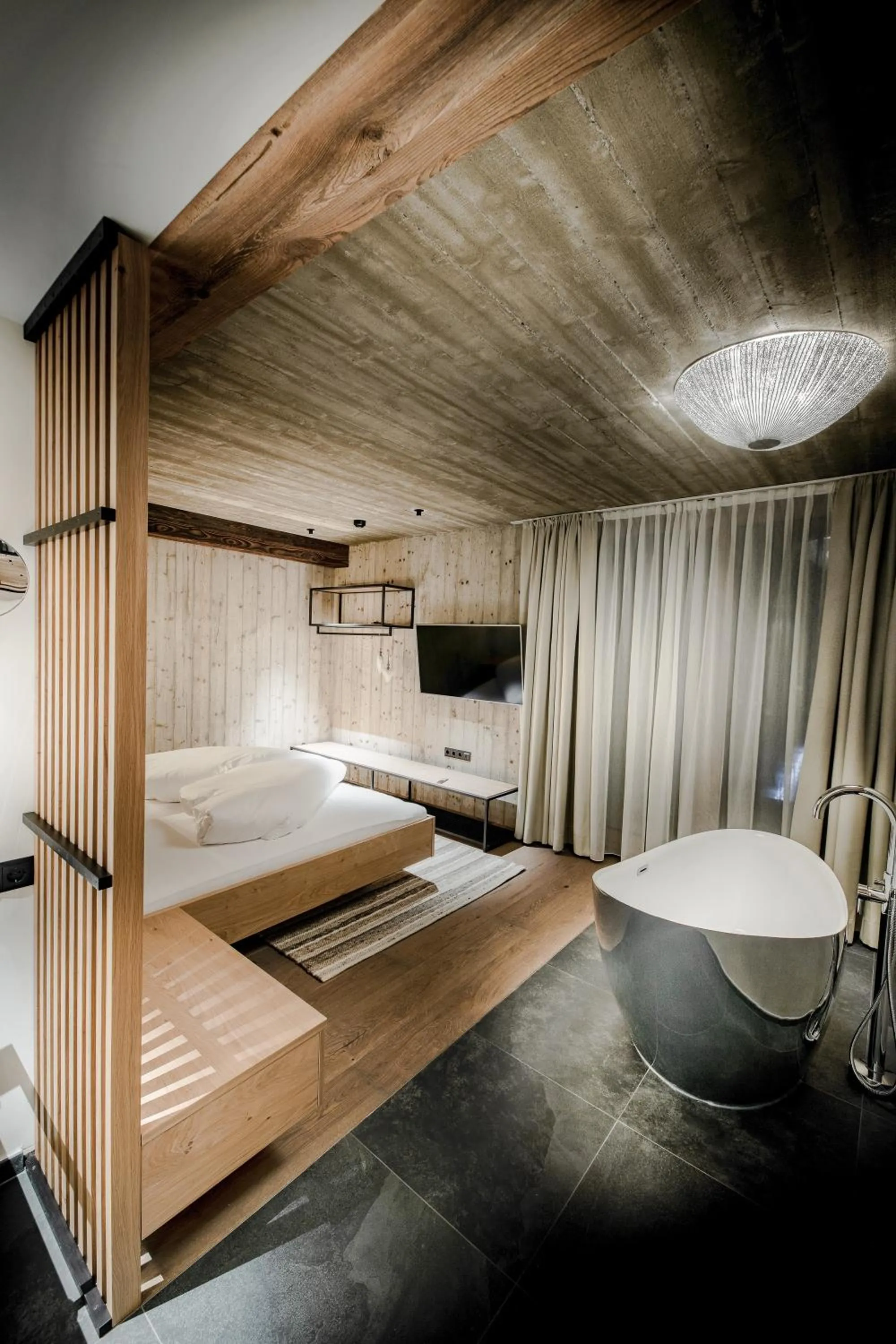 Bathroom, Bed in Glanz & Glory Appartements Längenfeld