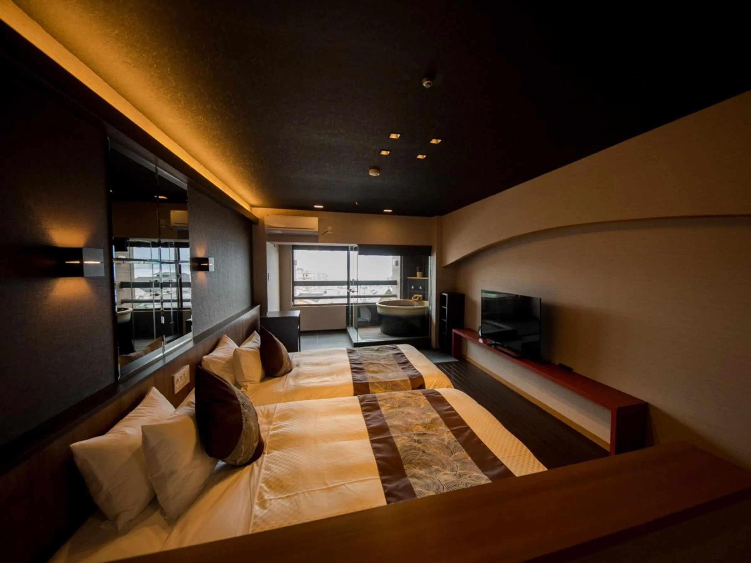 Bed in LiVEMAX RESORT Aki Miyajima