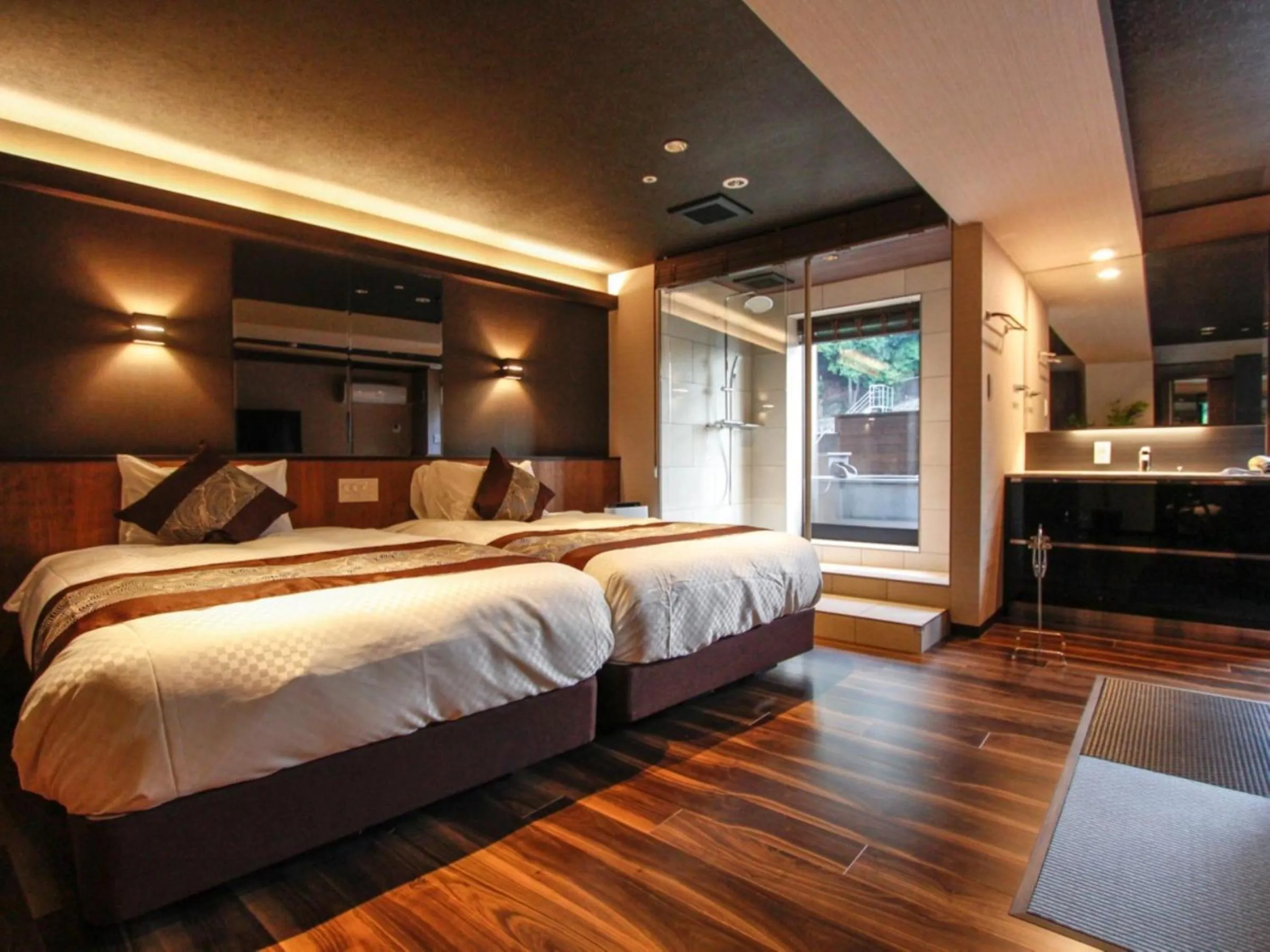 Bed in LiVEMAX RESORT Aki Miyajima