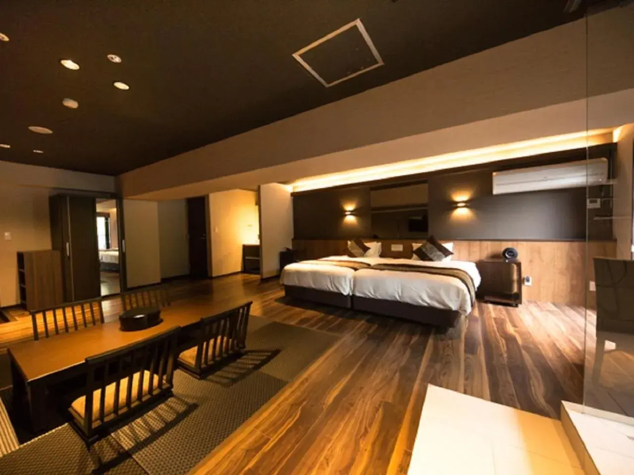 Photo of the whole room, Bed in LiVEMAX RESORT Aki Miyajima Photo of the whole room, Bed in LiVEMAX RESORT Aki Miyajima