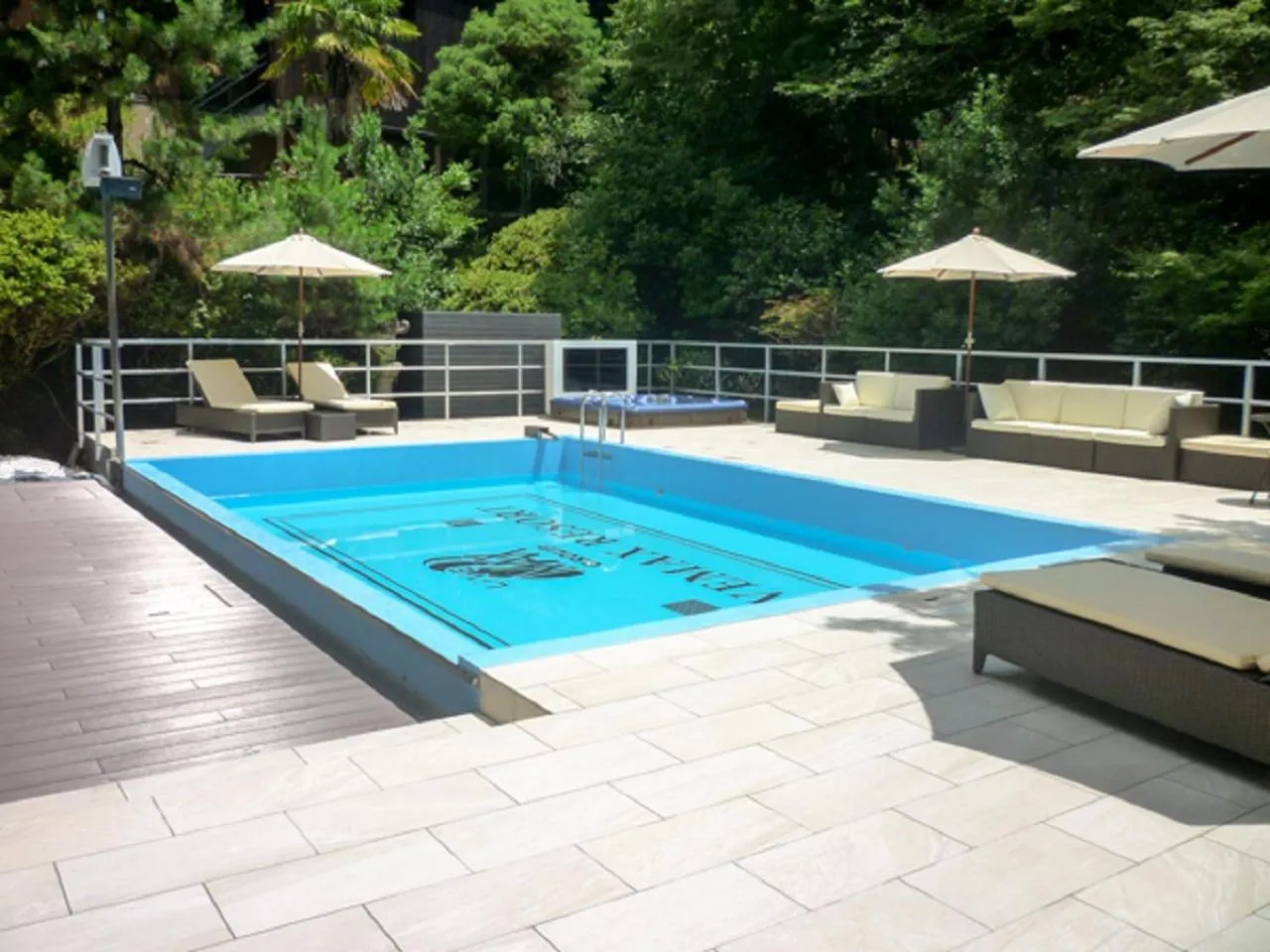 Swimming pool in LiVEMAX RESORT Aki Miyajima