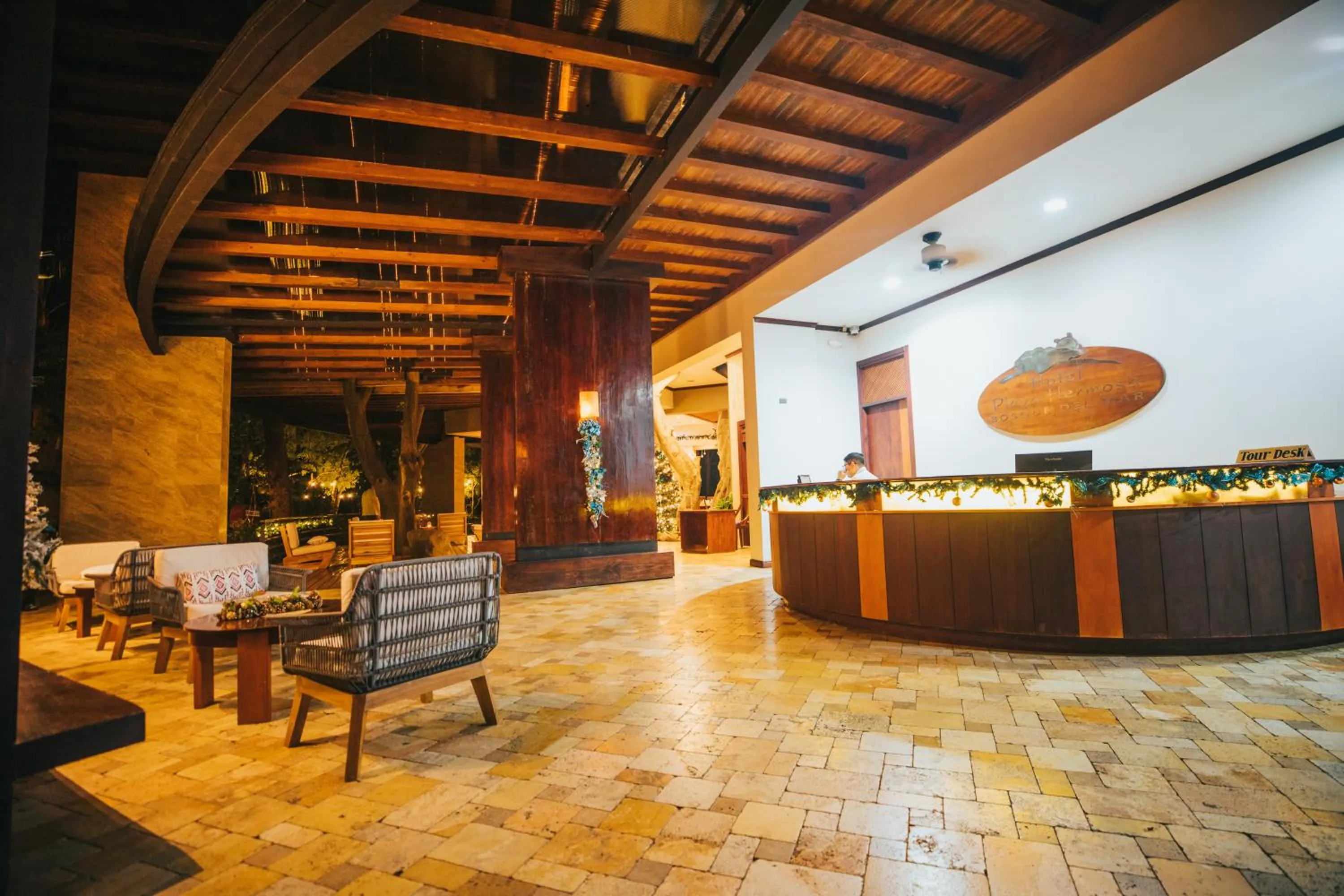 Lobby or reception in Hotel Bosque del Mar Playa Hermosa