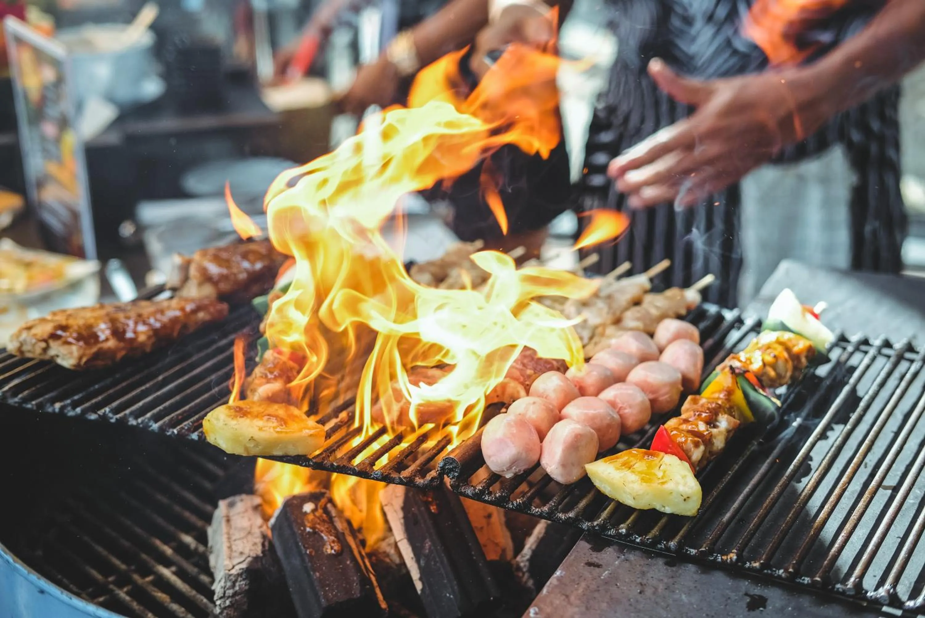 Food close-up in Lub d Koh Samui Chaweng Beach - Beachfront & Vibrant Social Vibe