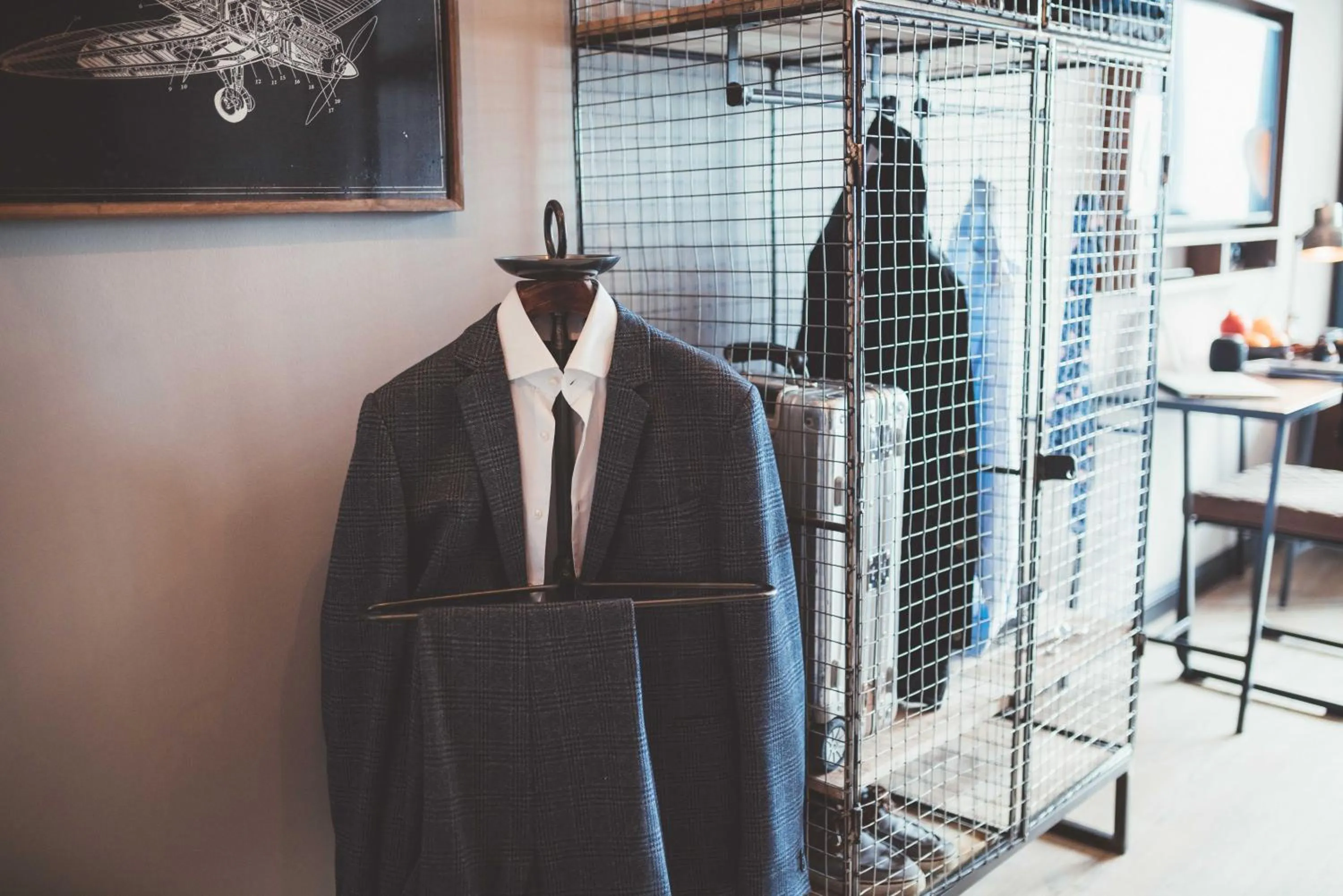 wardrobe in Fliegerdeich Hotel & Restaurant