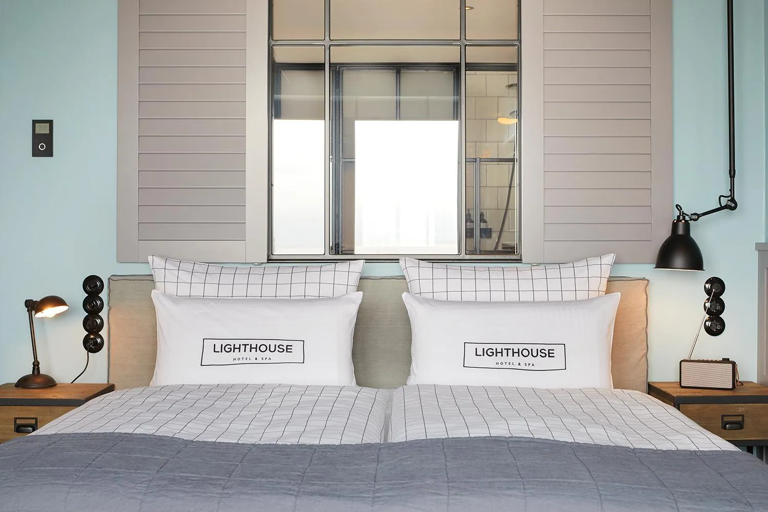 Bed in Lighthouse Hotel & Spa