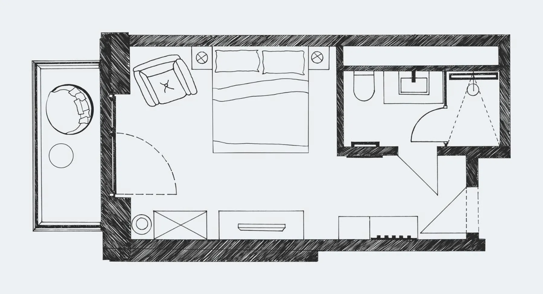 Photo of the whole room, Bed in Lighthouse Hotel & Spa