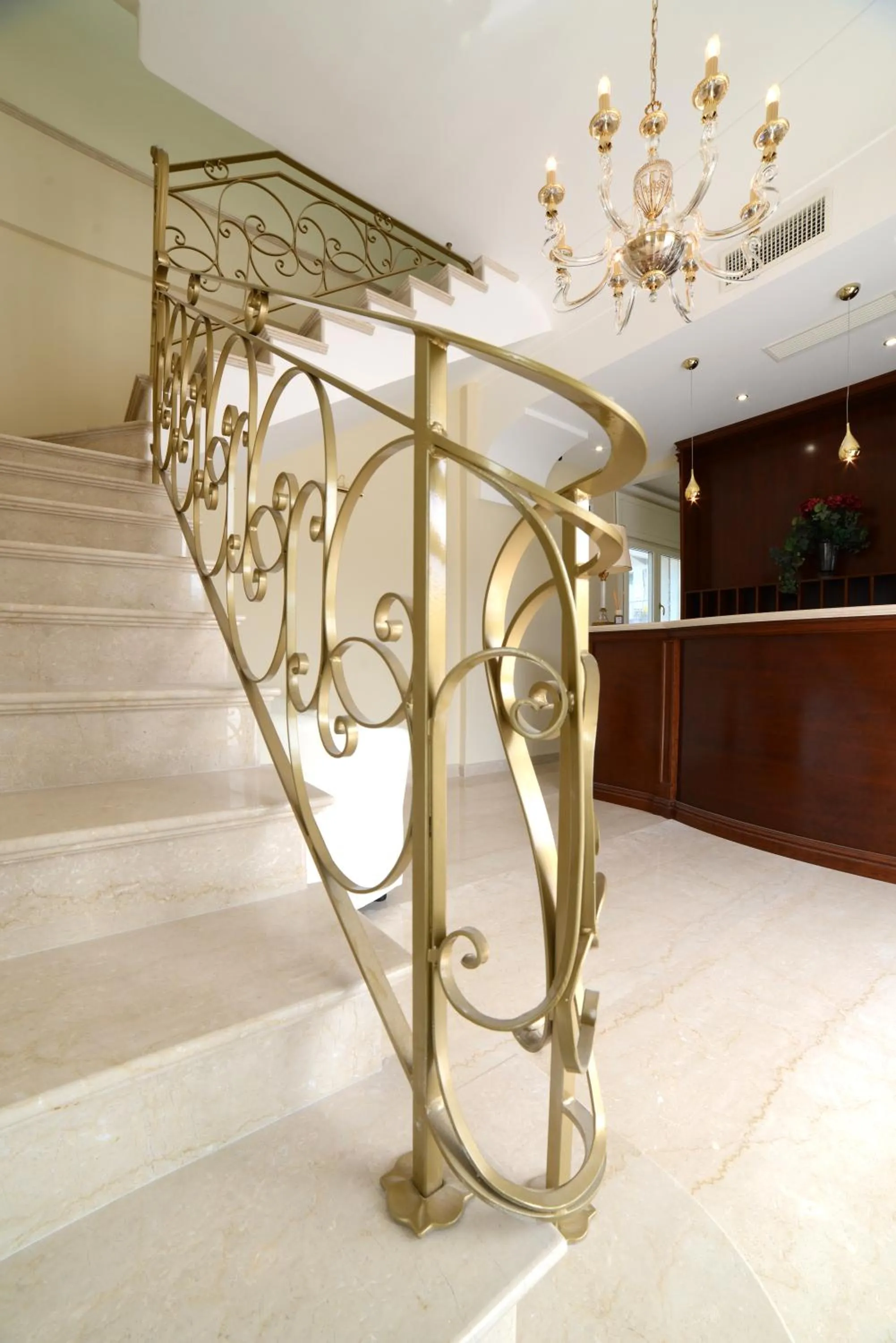 Lobby or reception in Grand Hotel Royal