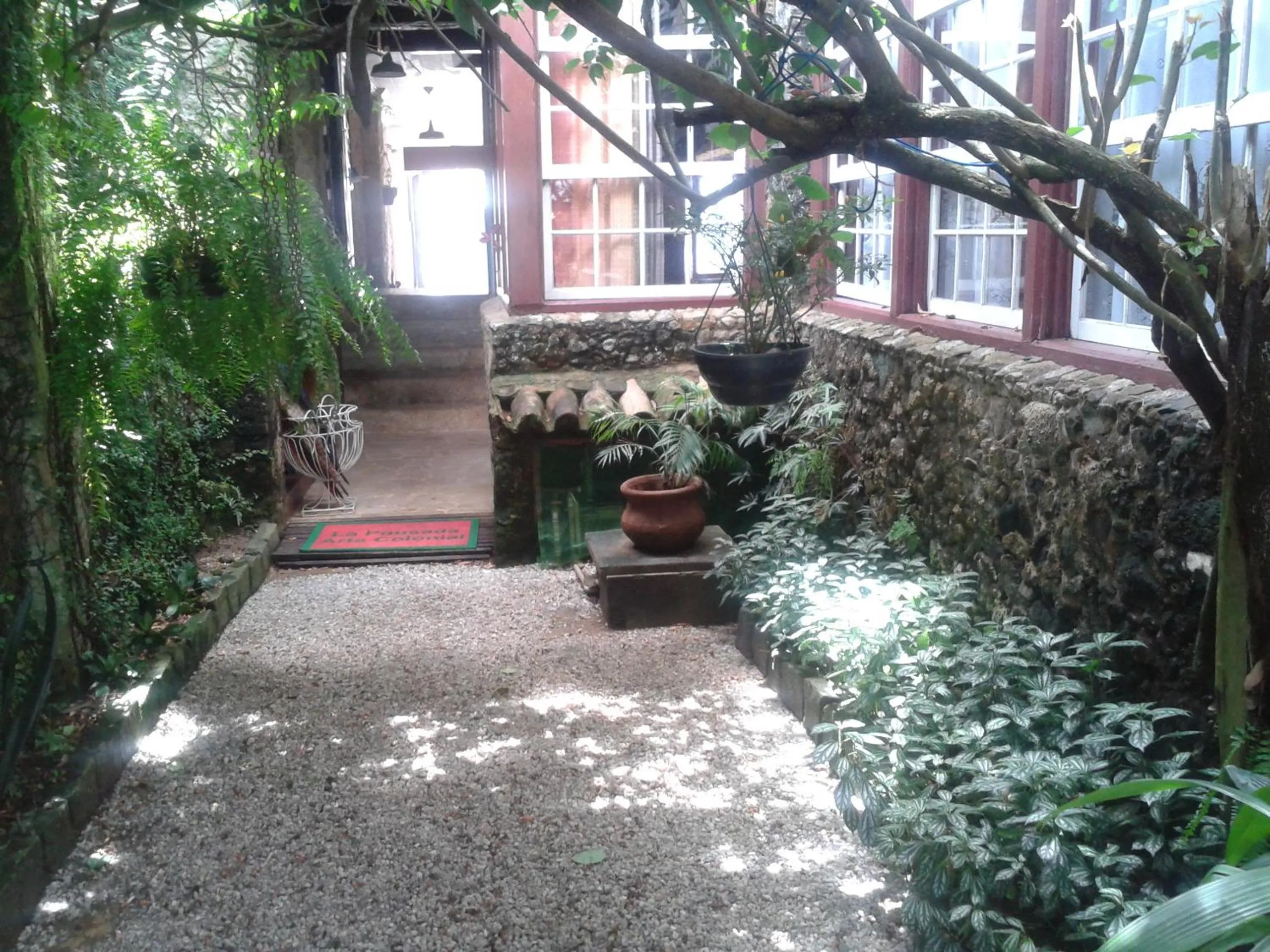 Garden in Pousada Arte Colonial - Casarão Histórico do Séc XVIII - Lancha Própria