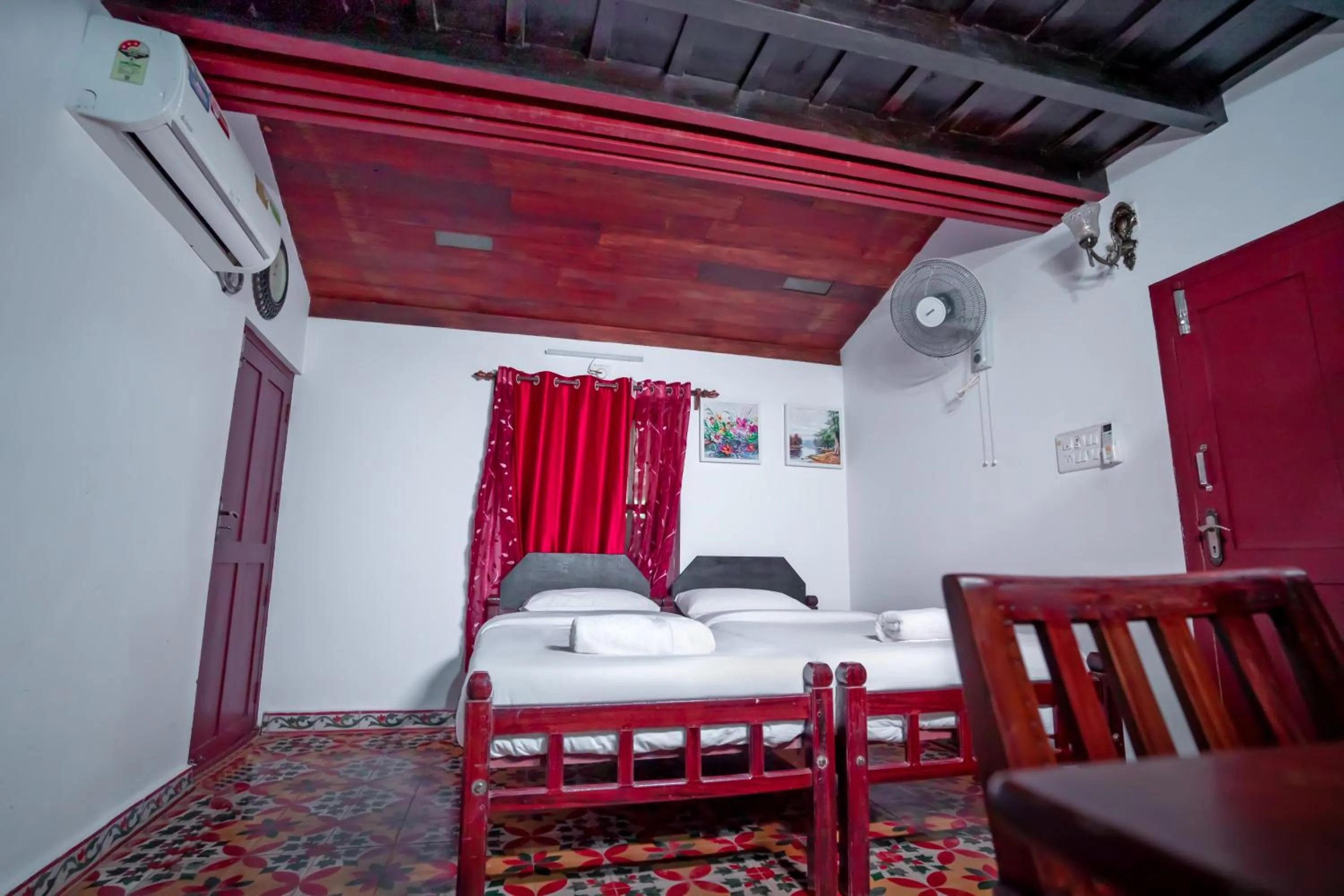 Bed in Anamala Serenity Homestay Kerala