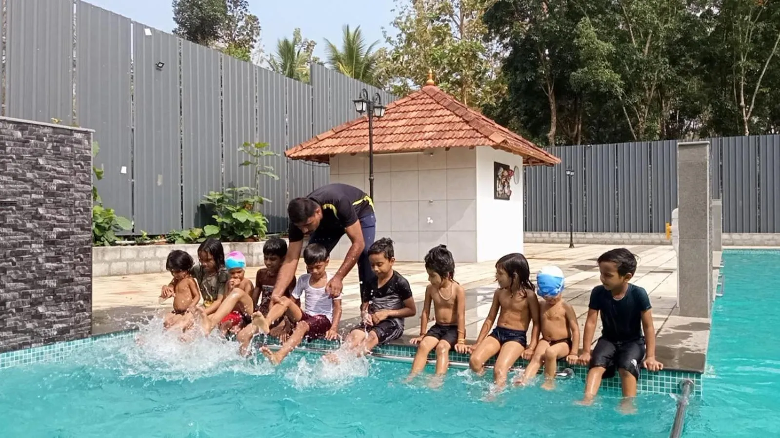 Swimming pool in Anamala Serenity Homestay Kerala
