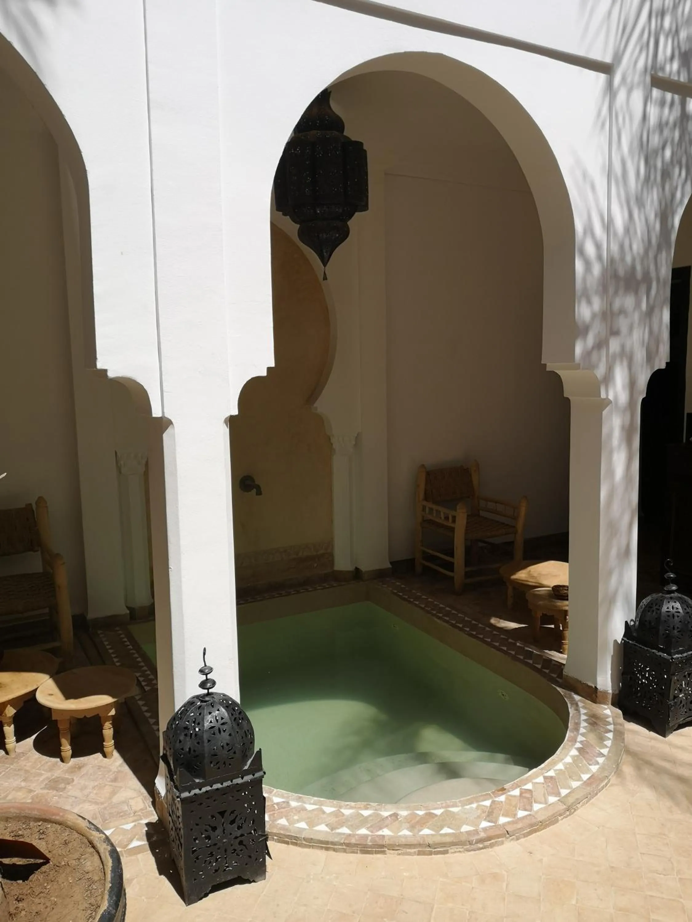 Pool view in Riad Sin