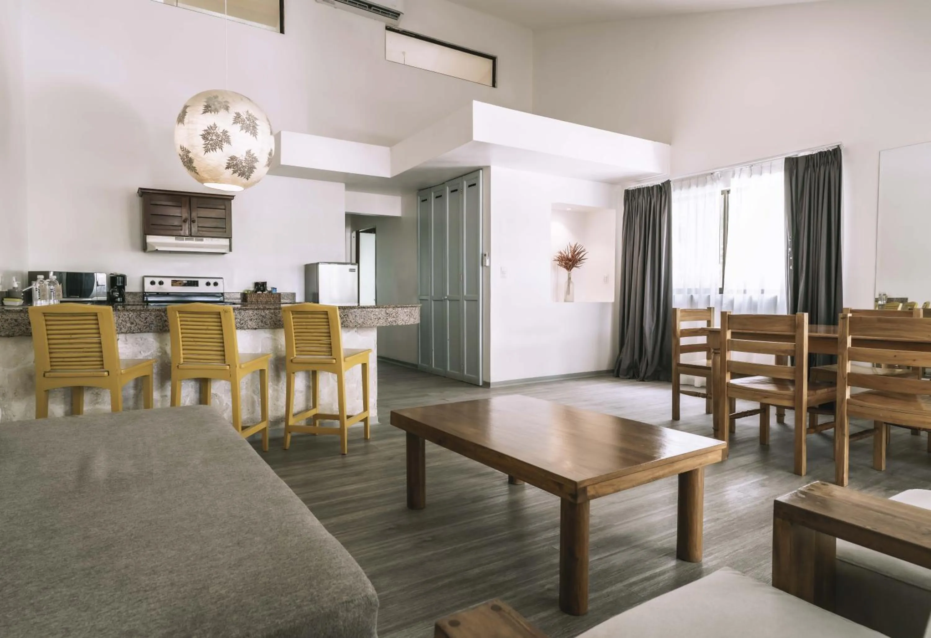 Kitchen or kitchenette in Bahia del Sol Beach front Boutique Hotel