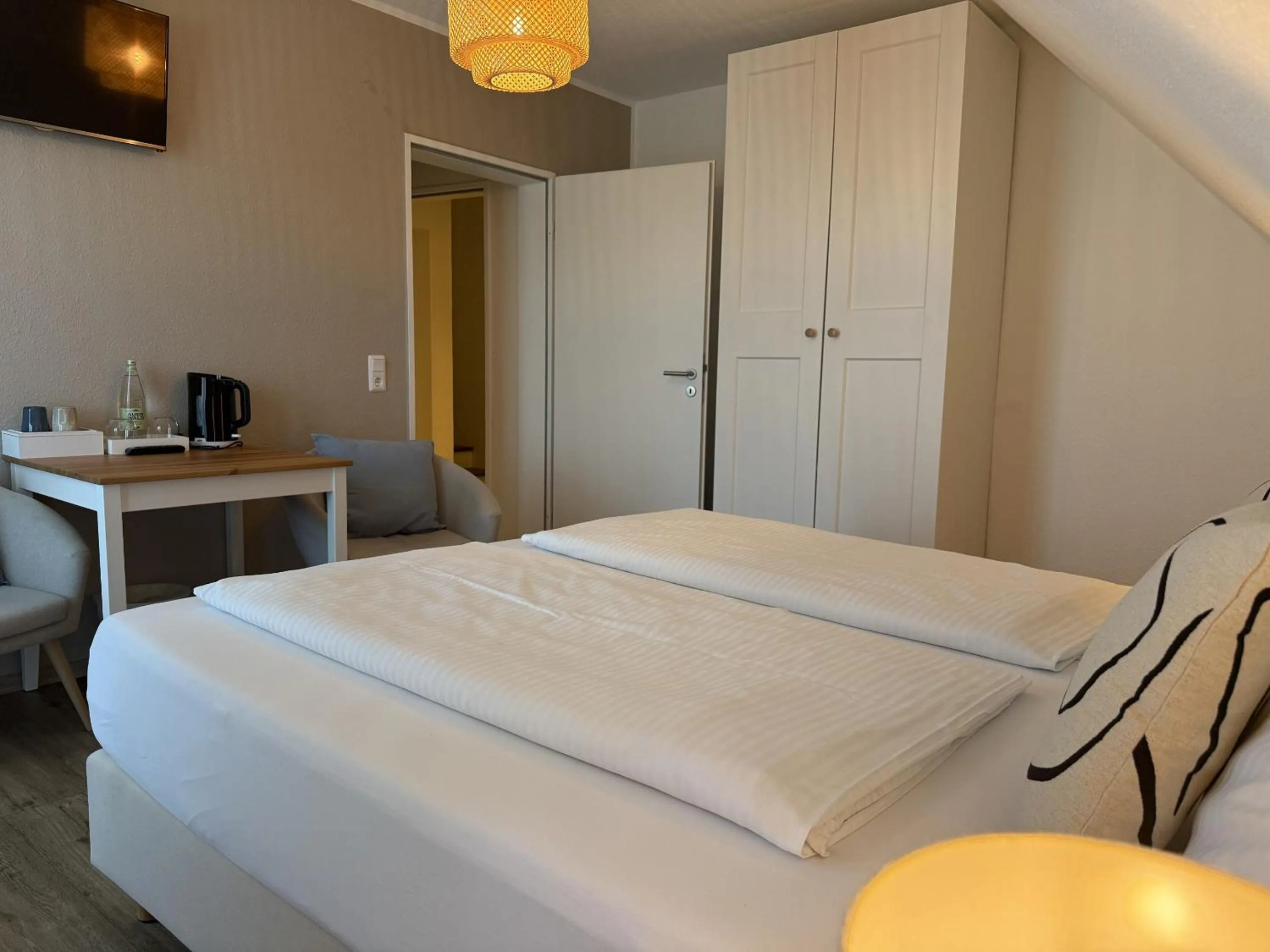 Bedroom, Bed in Pension Frisia