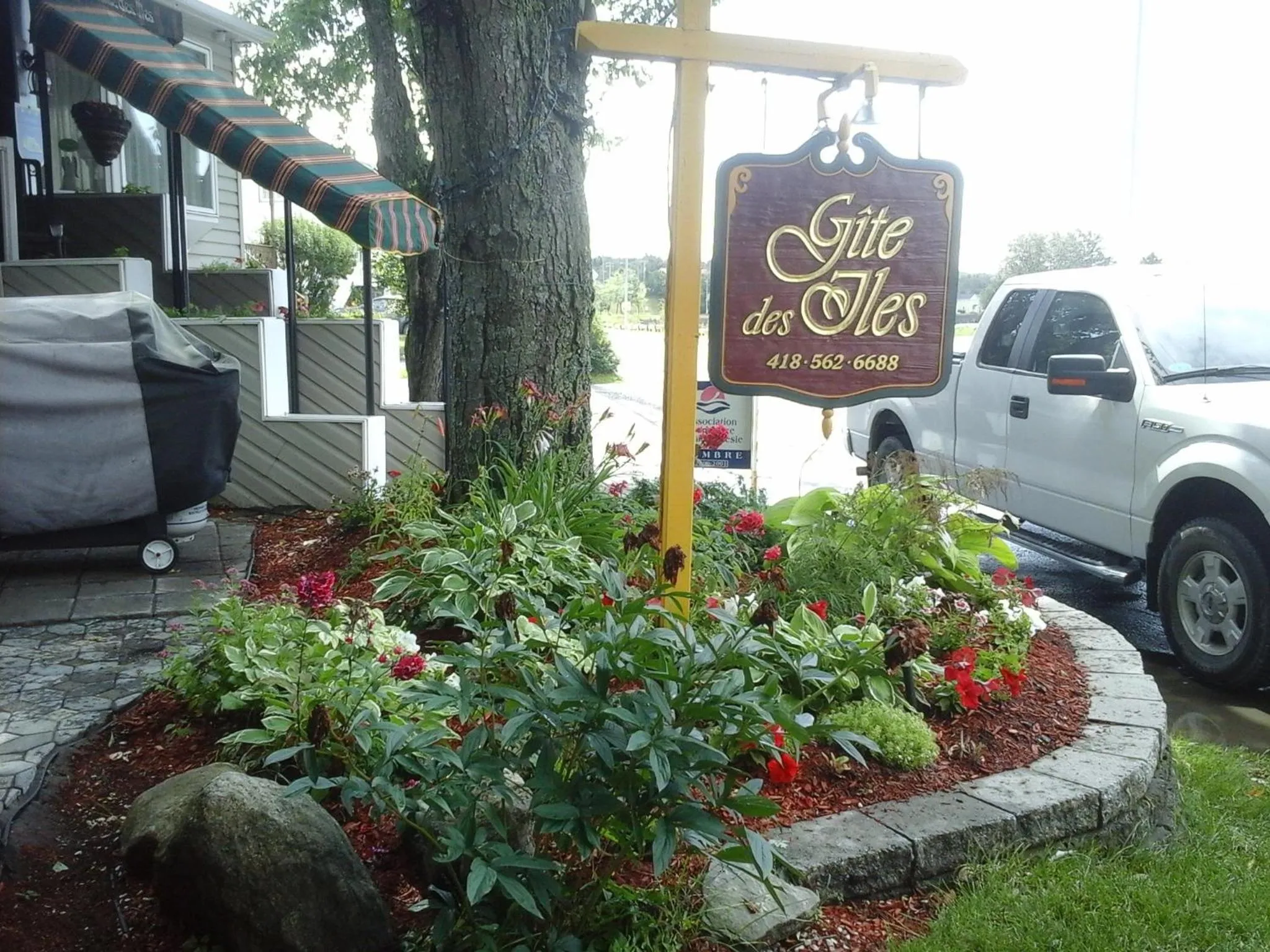 Garden in gite des iles