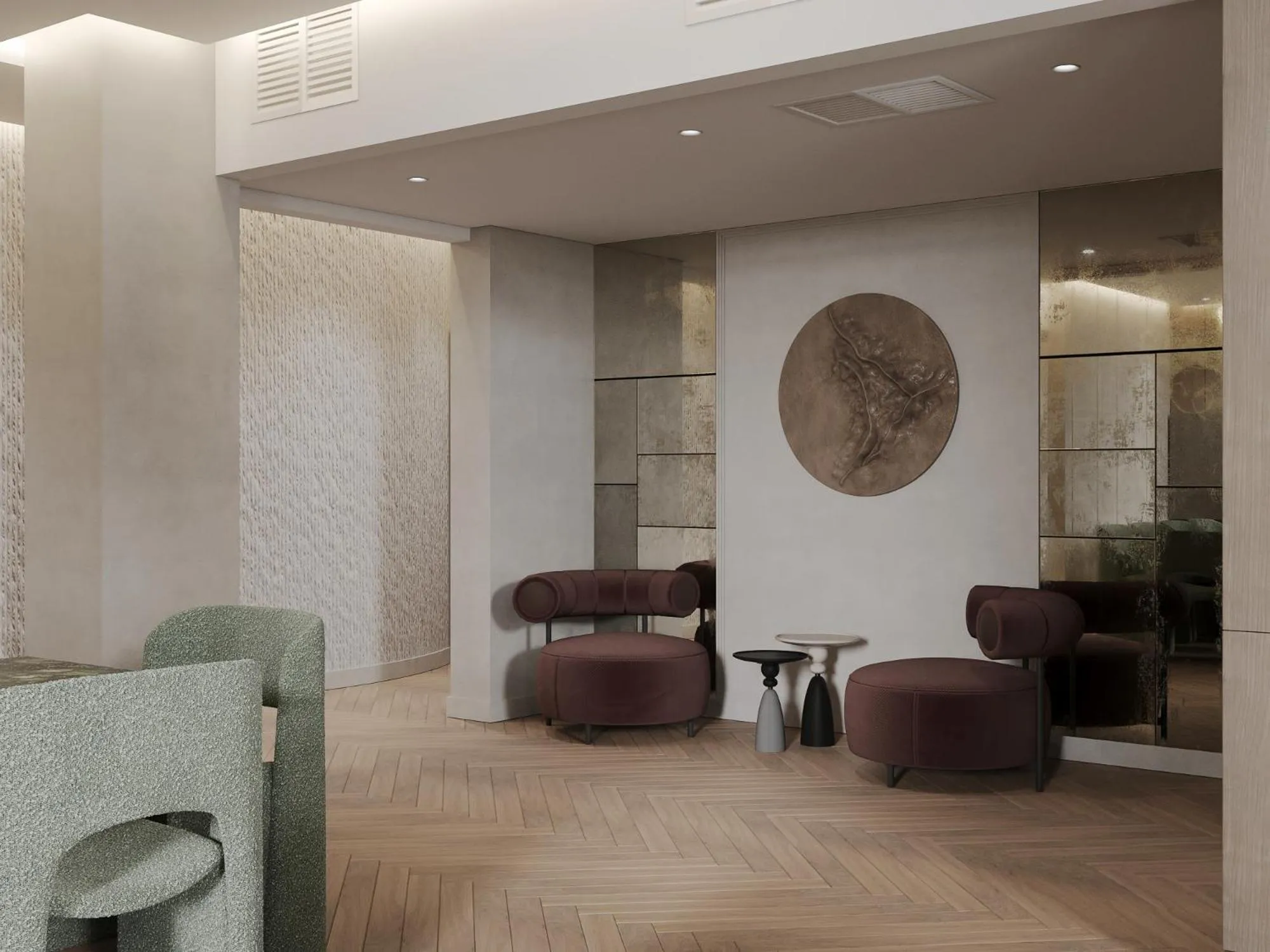 Seating area in Donatello Boutique Hotel