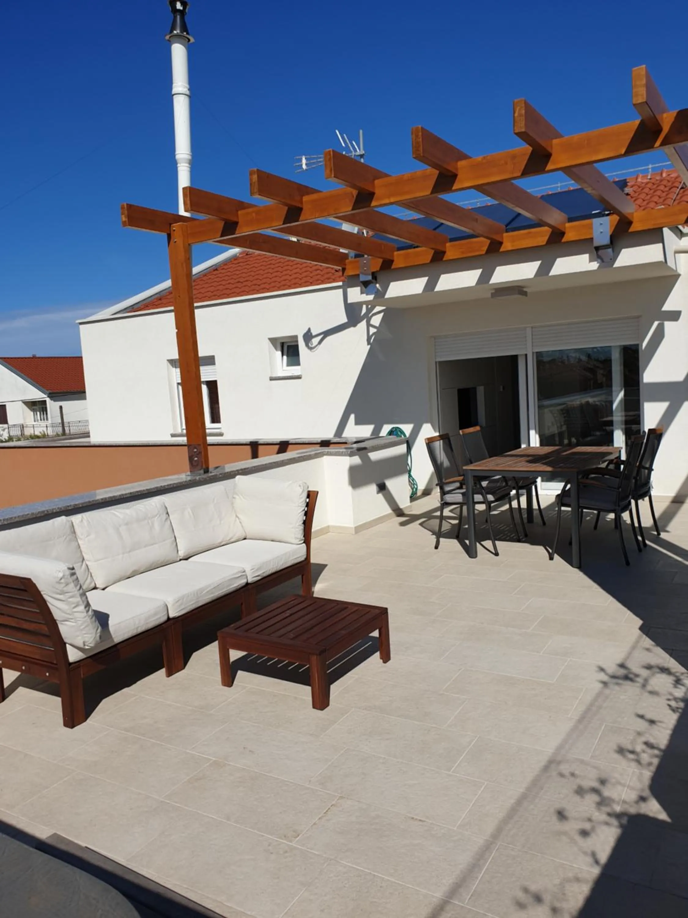 Balcony/Terrace in Apartments Ivanov
