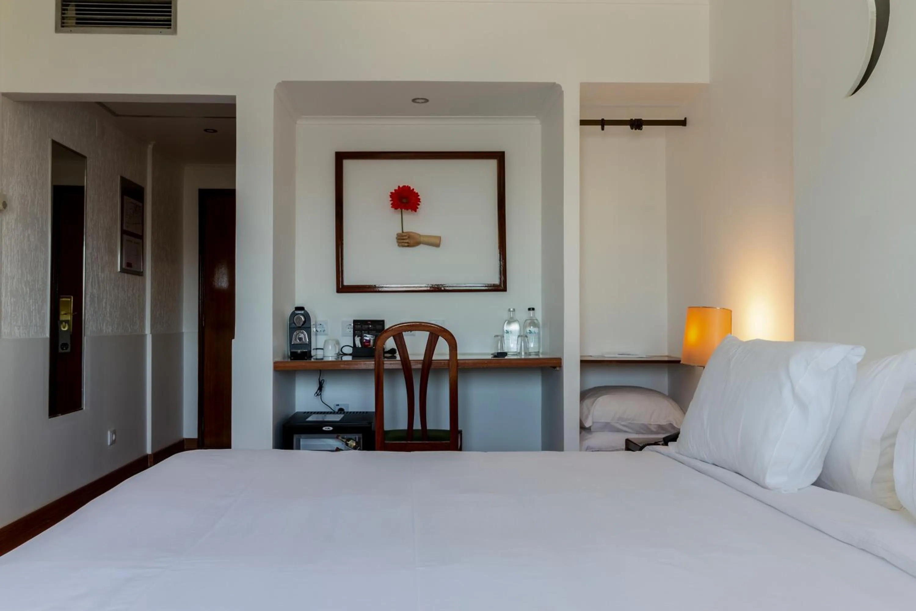 Decorative detail, Bed in Hotel A.S. Lisboa