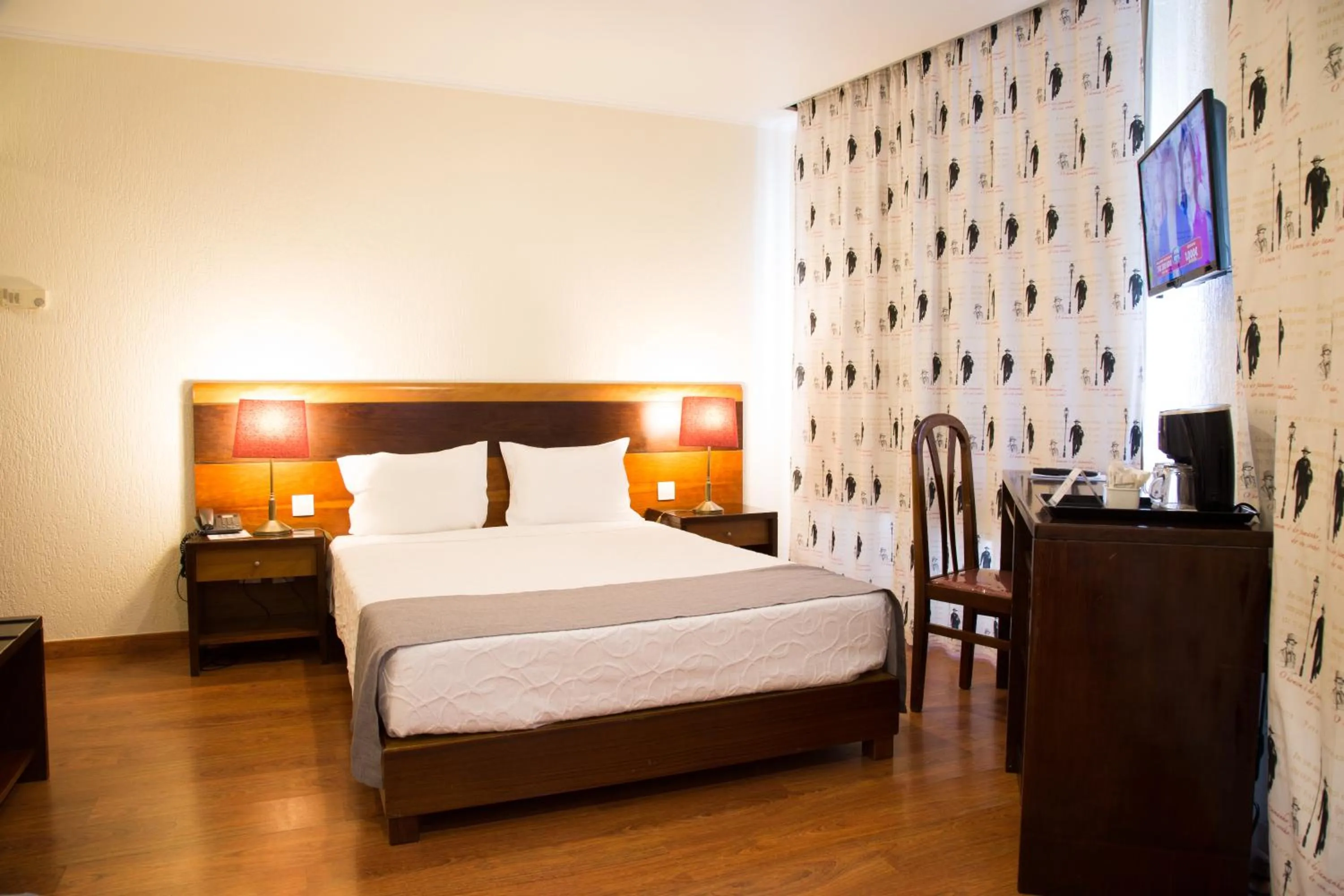 Decorative detail, Bed in Hotel A.S. Lisboa