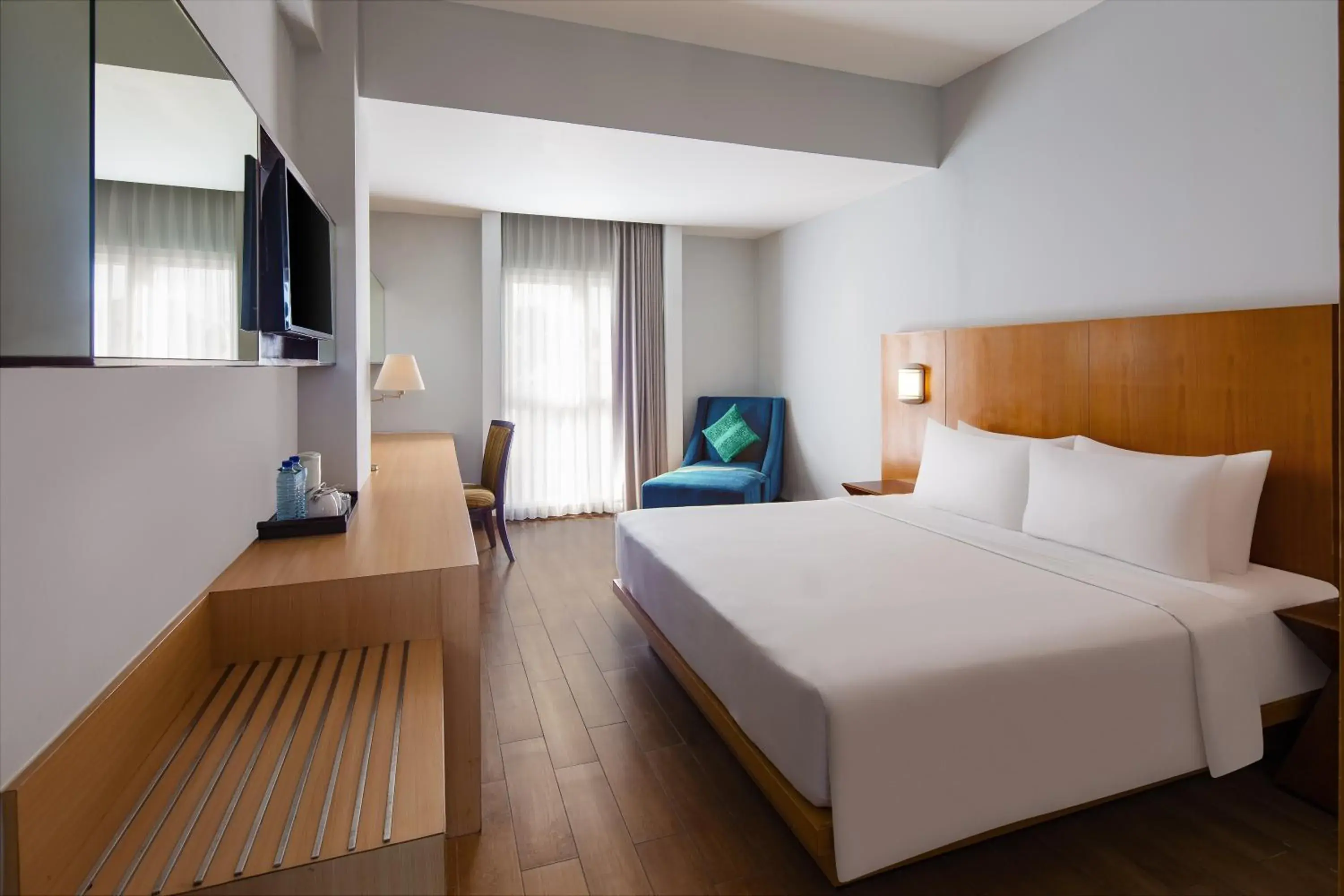 Bedroom, Bed in Hotel Santika Mataram Bedroom, Bed in Hotel Santika Mataram