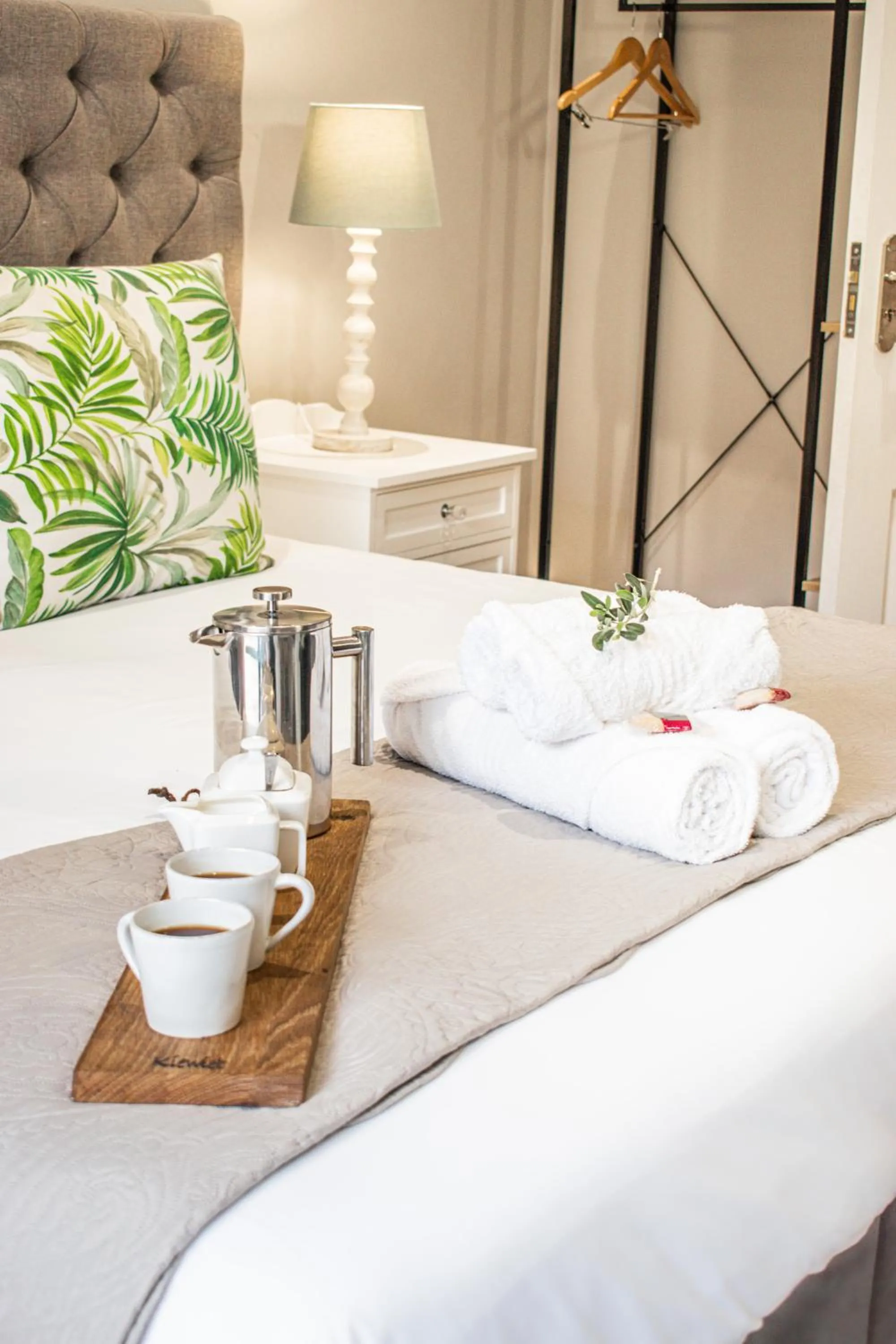 Bed in Olive Tree Lodge