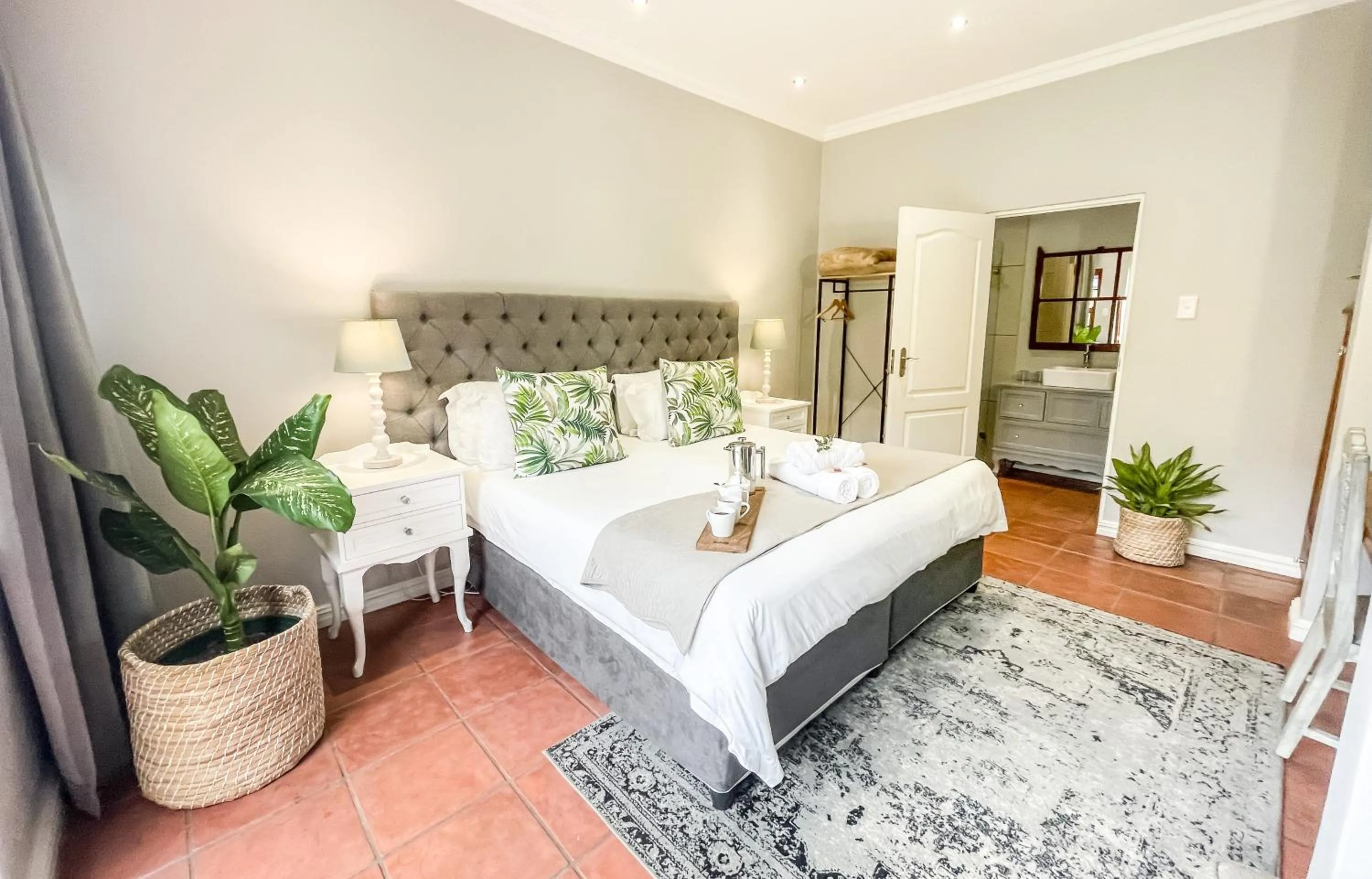 Bed in Olive Tree Lodge