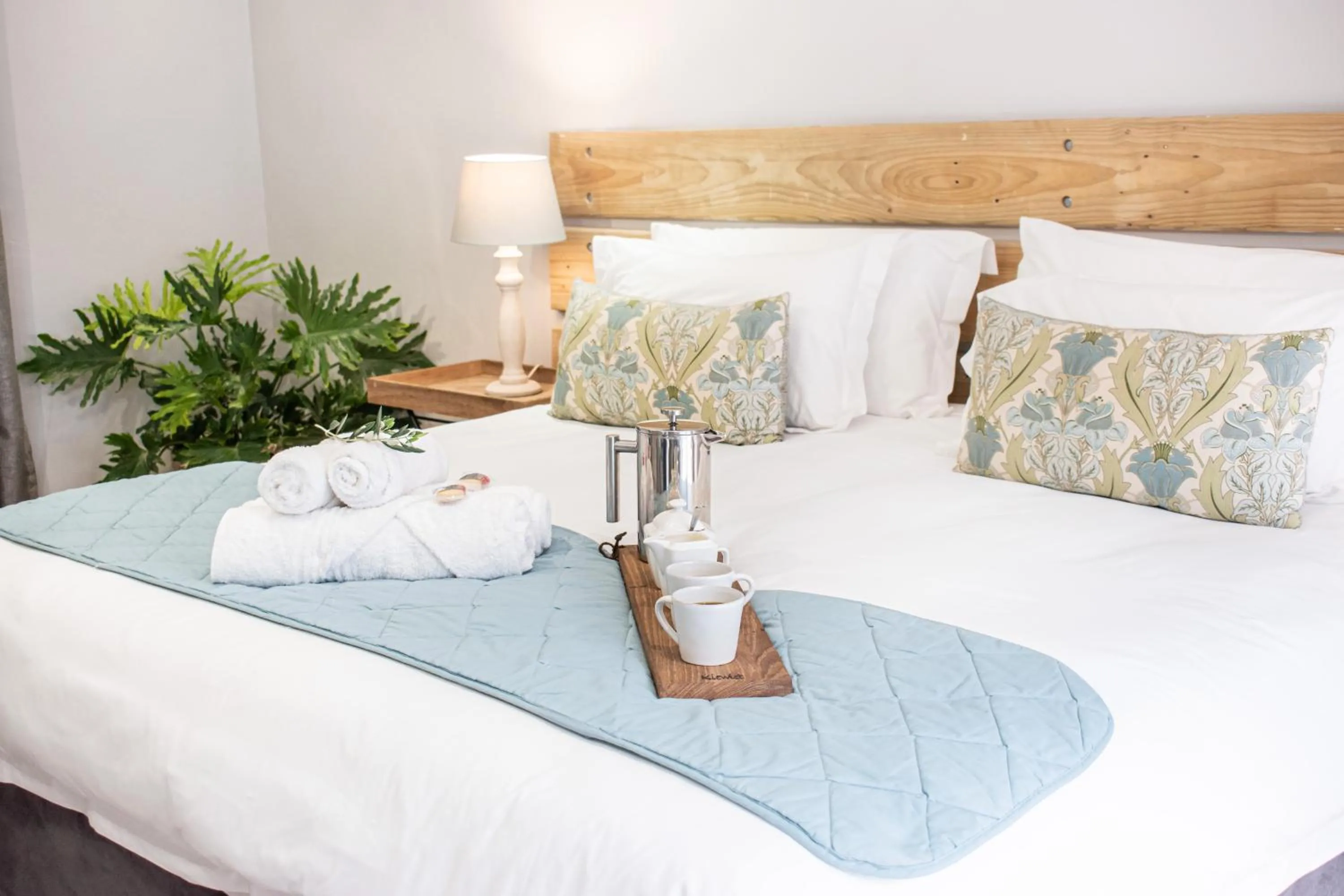 Bed in Olive Tree Lodge