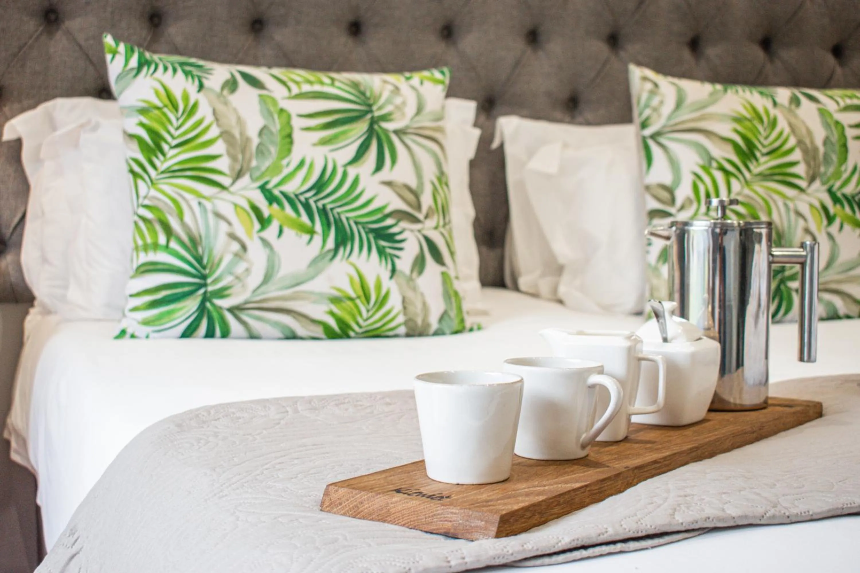 Bed in Olive Tree Lodge