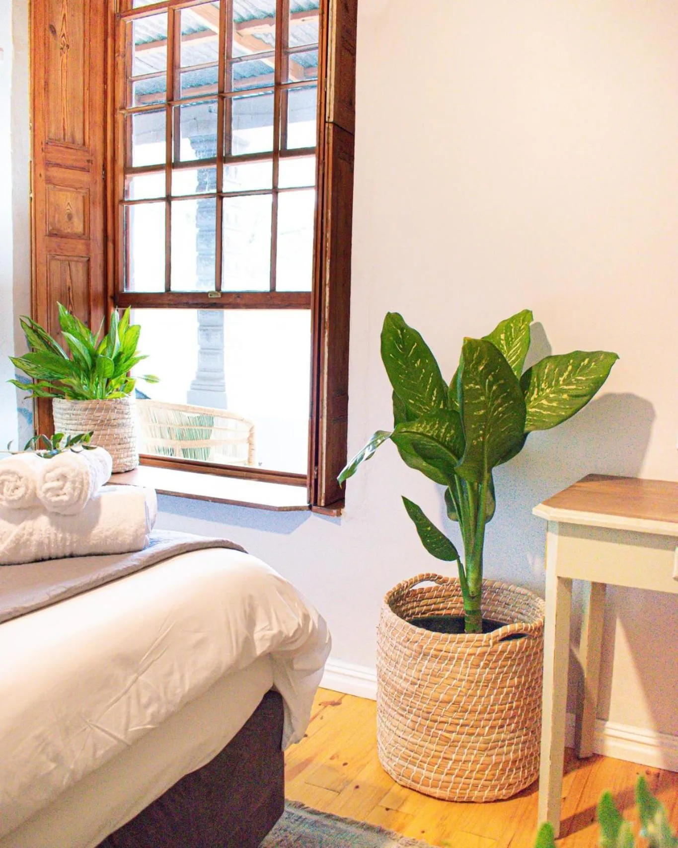 Bed in Olive Tree Lodge
