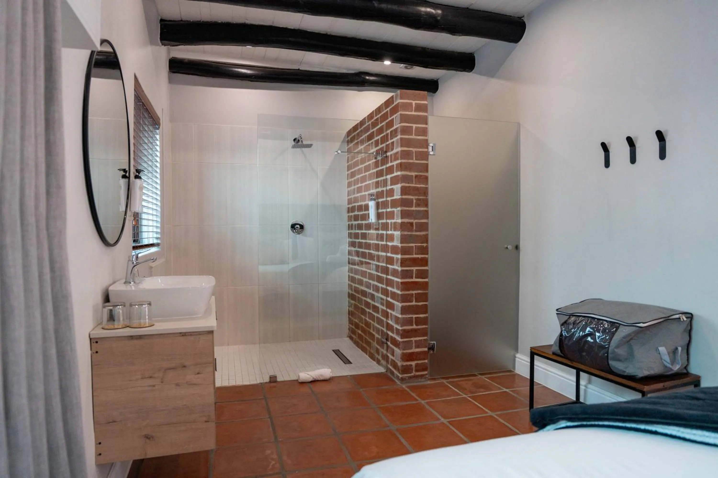 Bed in Olive Tree Lodge