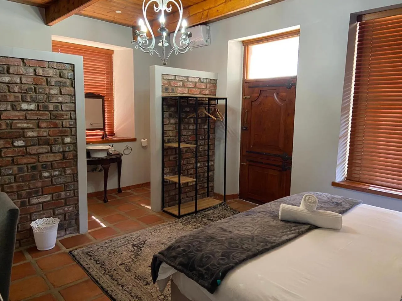 Bed in Olive Tree Lodge