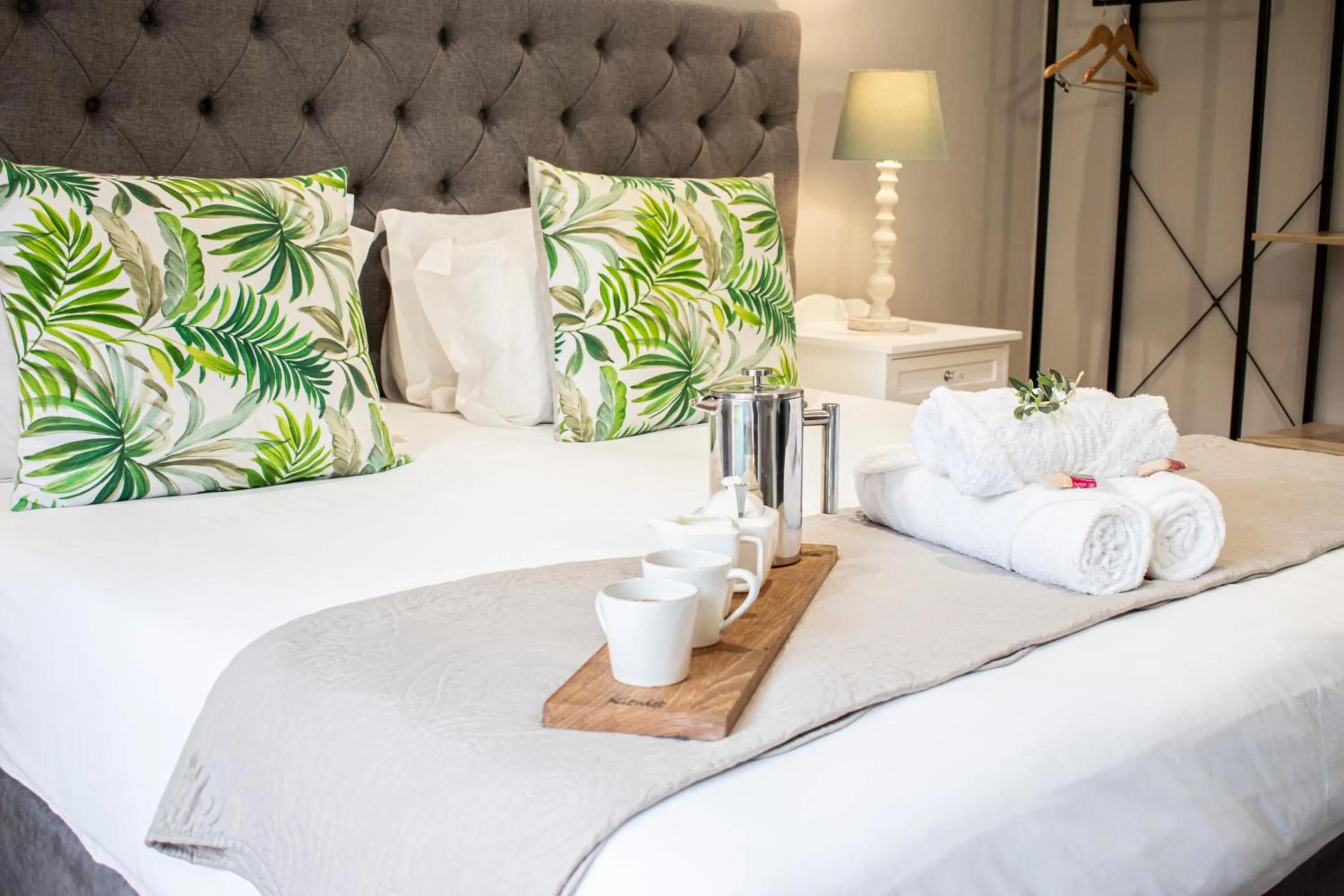 Bed in Olive Tree Lodge