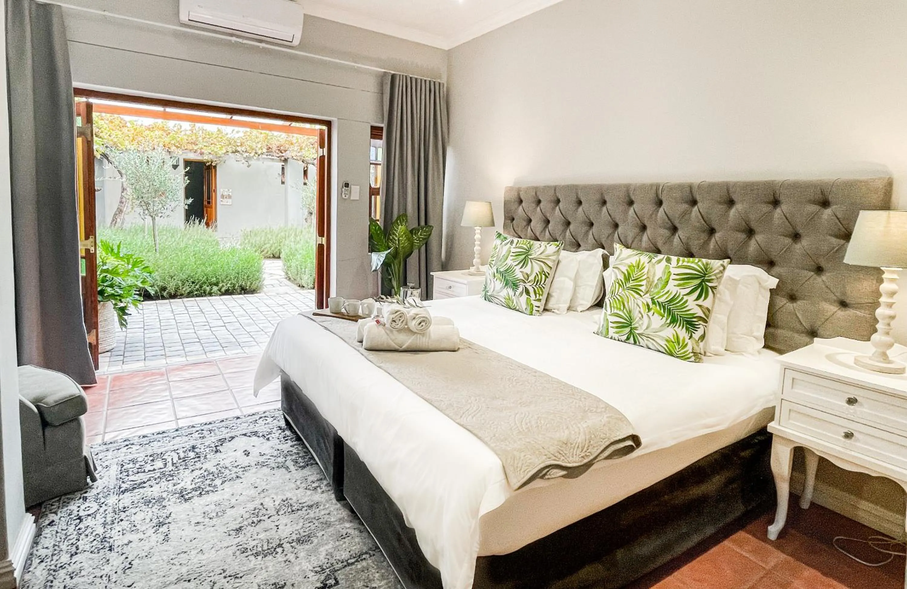 Bed in Olive Tree Lodge