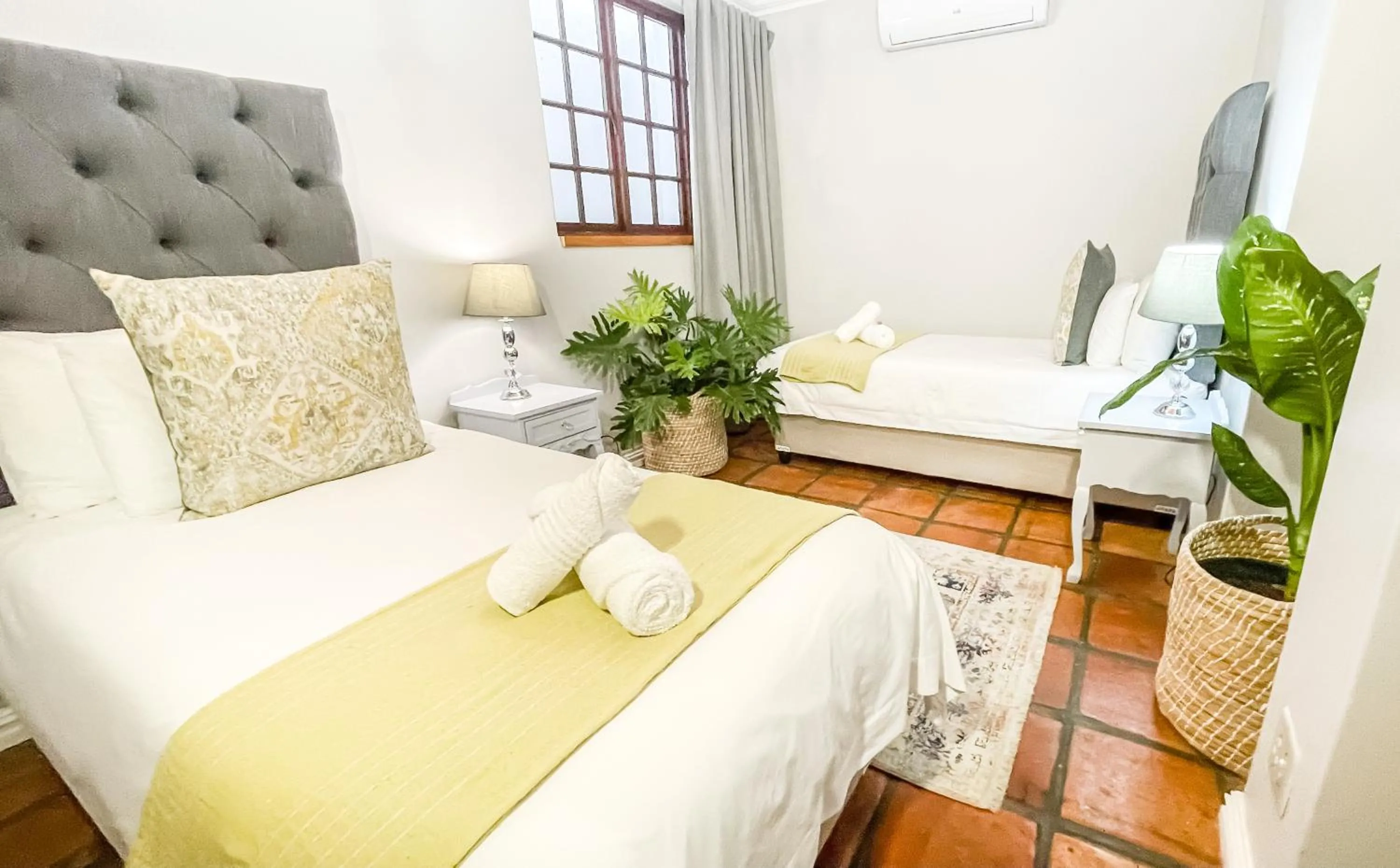 Bed in Olive Tree Lodge