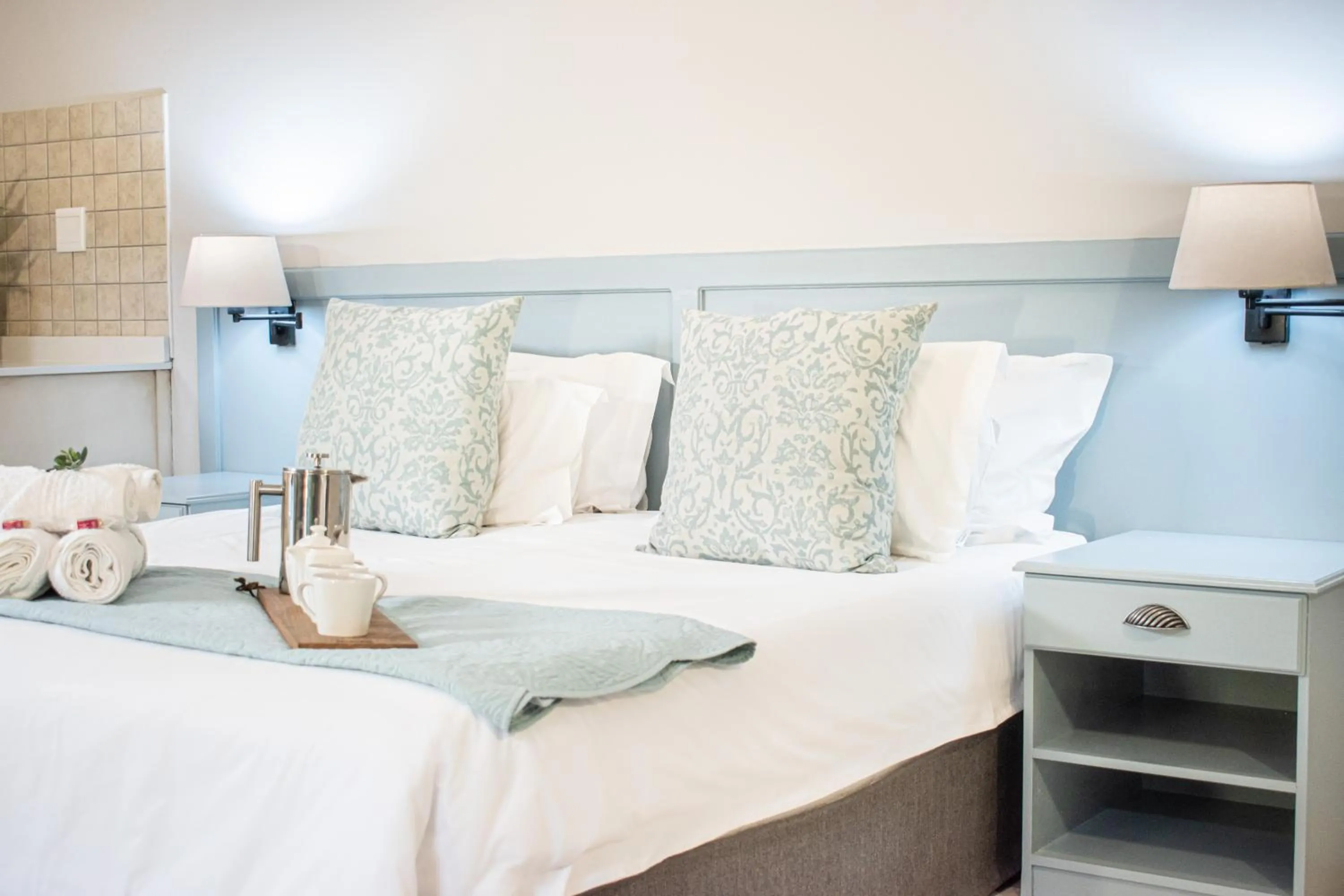 Bed in Olive Tree Lodge