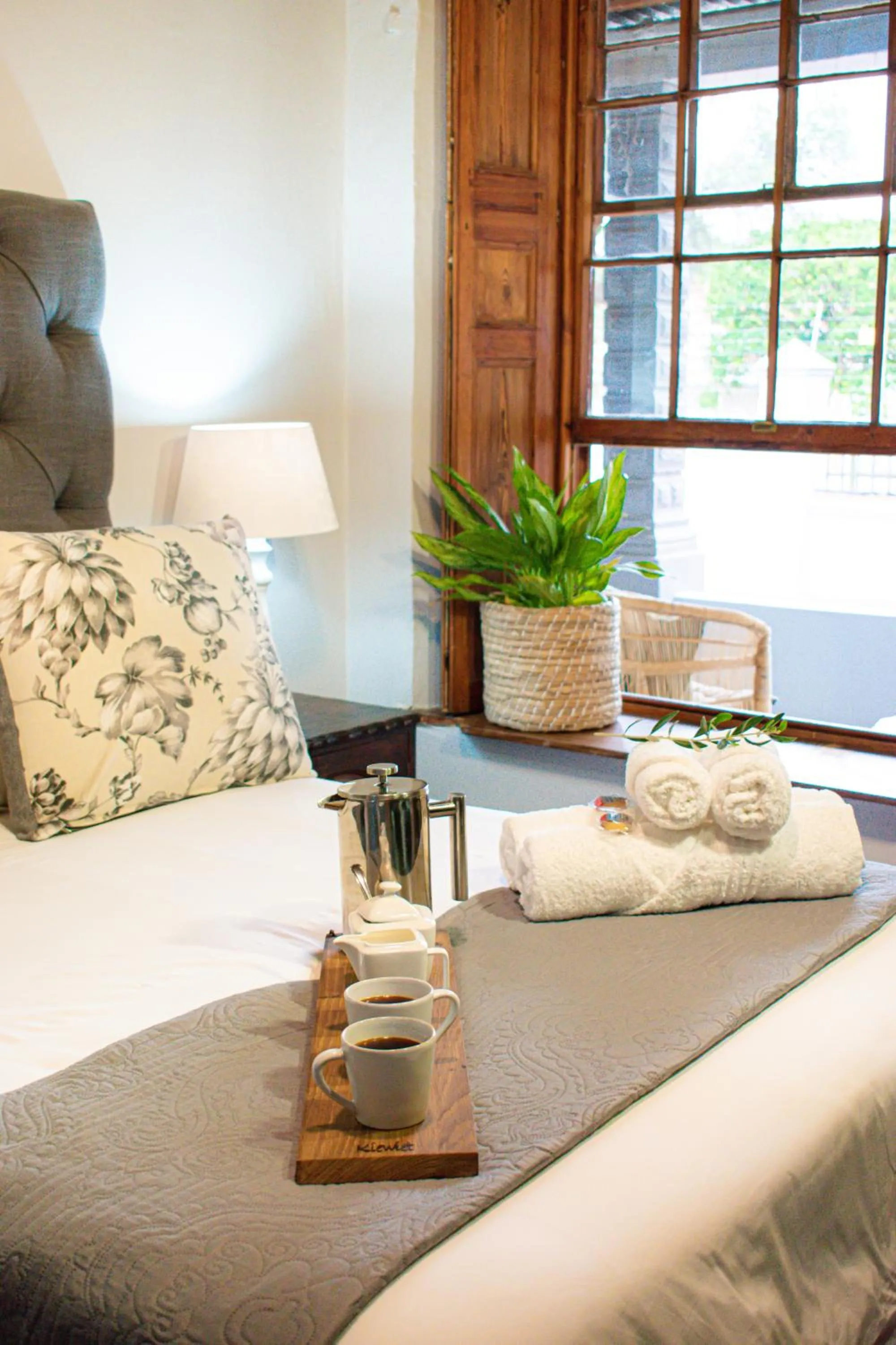 Bed in Olive Tree Lodge