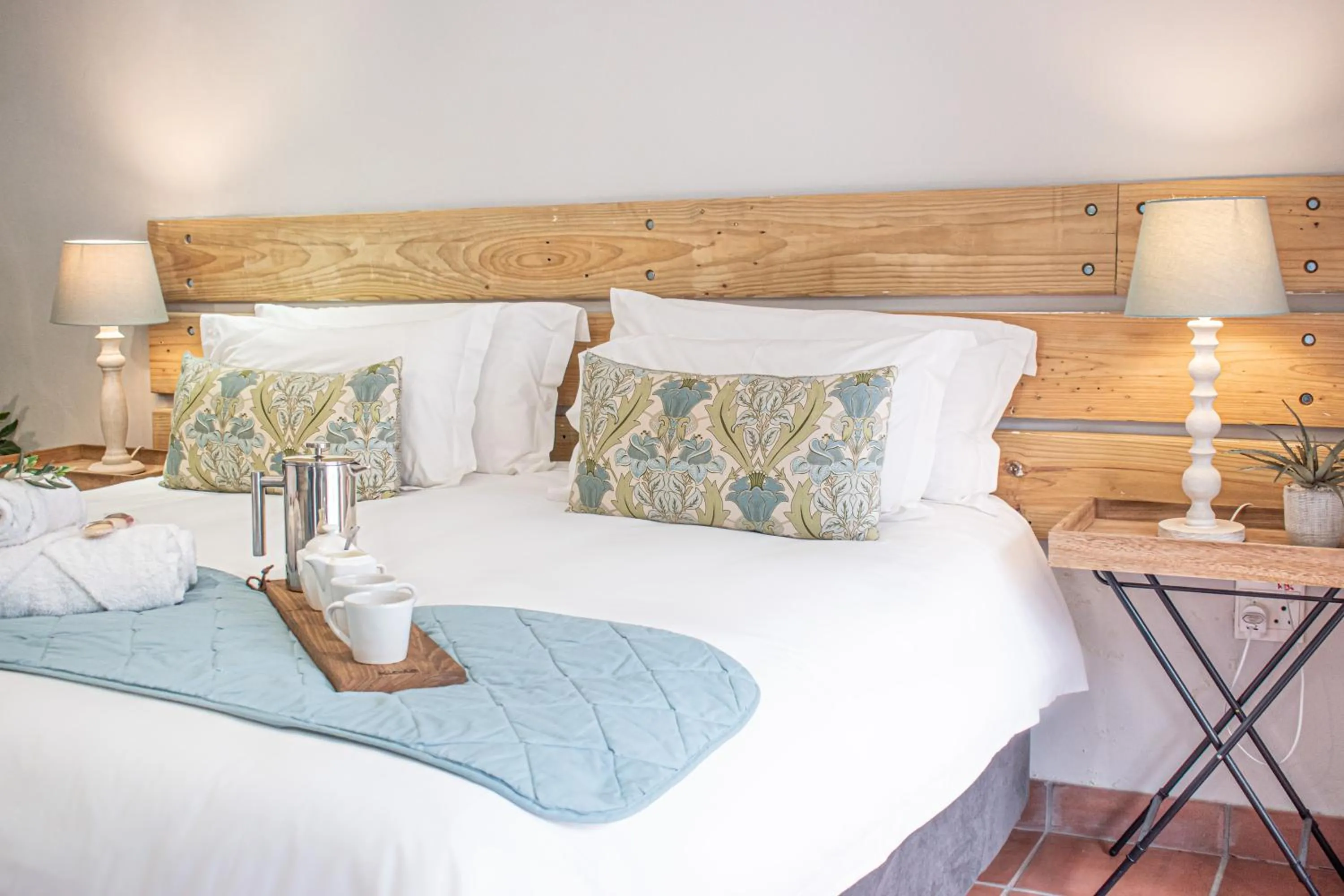 Bed in Olive Tree Lodge