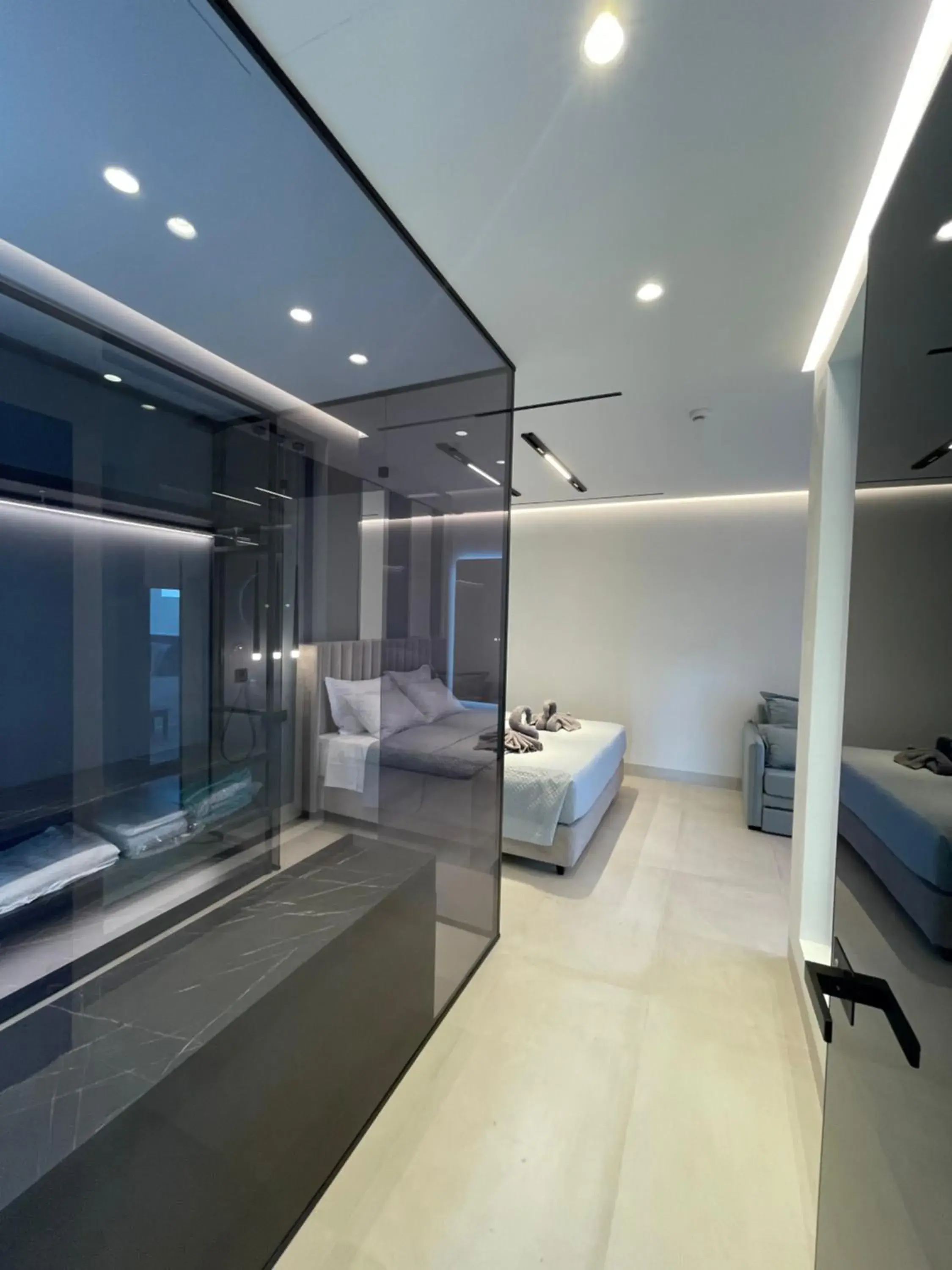 Bed in Poseidon Beach Hotel Bed in Poseidon Beach Hotel