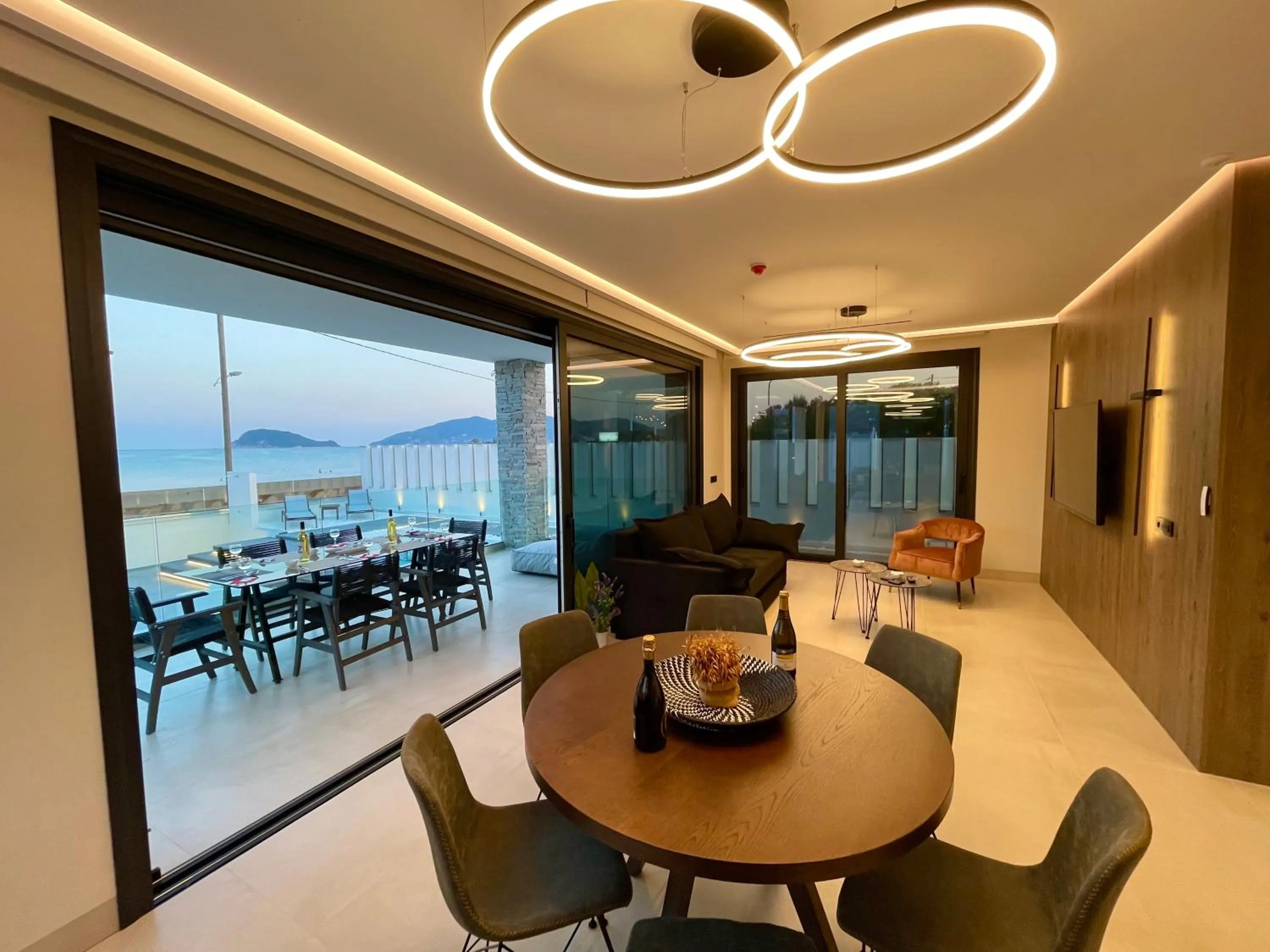 Seating area in Poseidon Beach Hotel