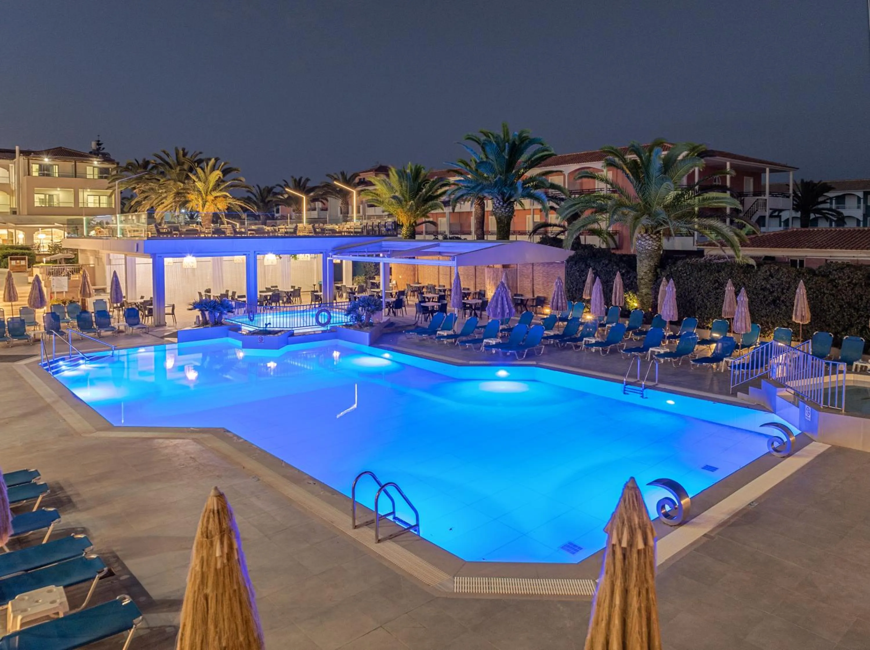 Pool view in Poseidon Beach Hotel