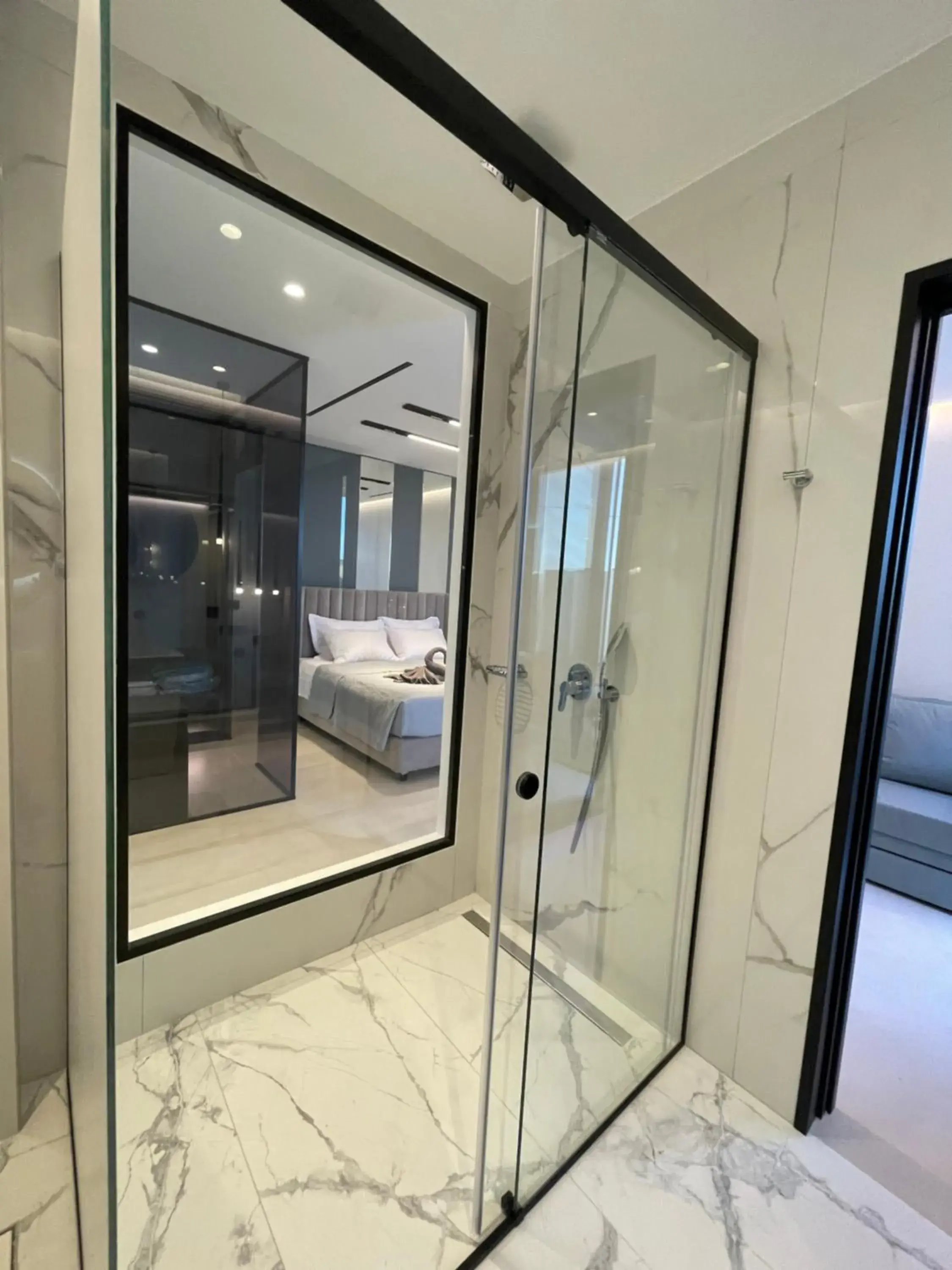 Bed in Poseidon Beach Hotel Bed in Poseidon Beach Hotel