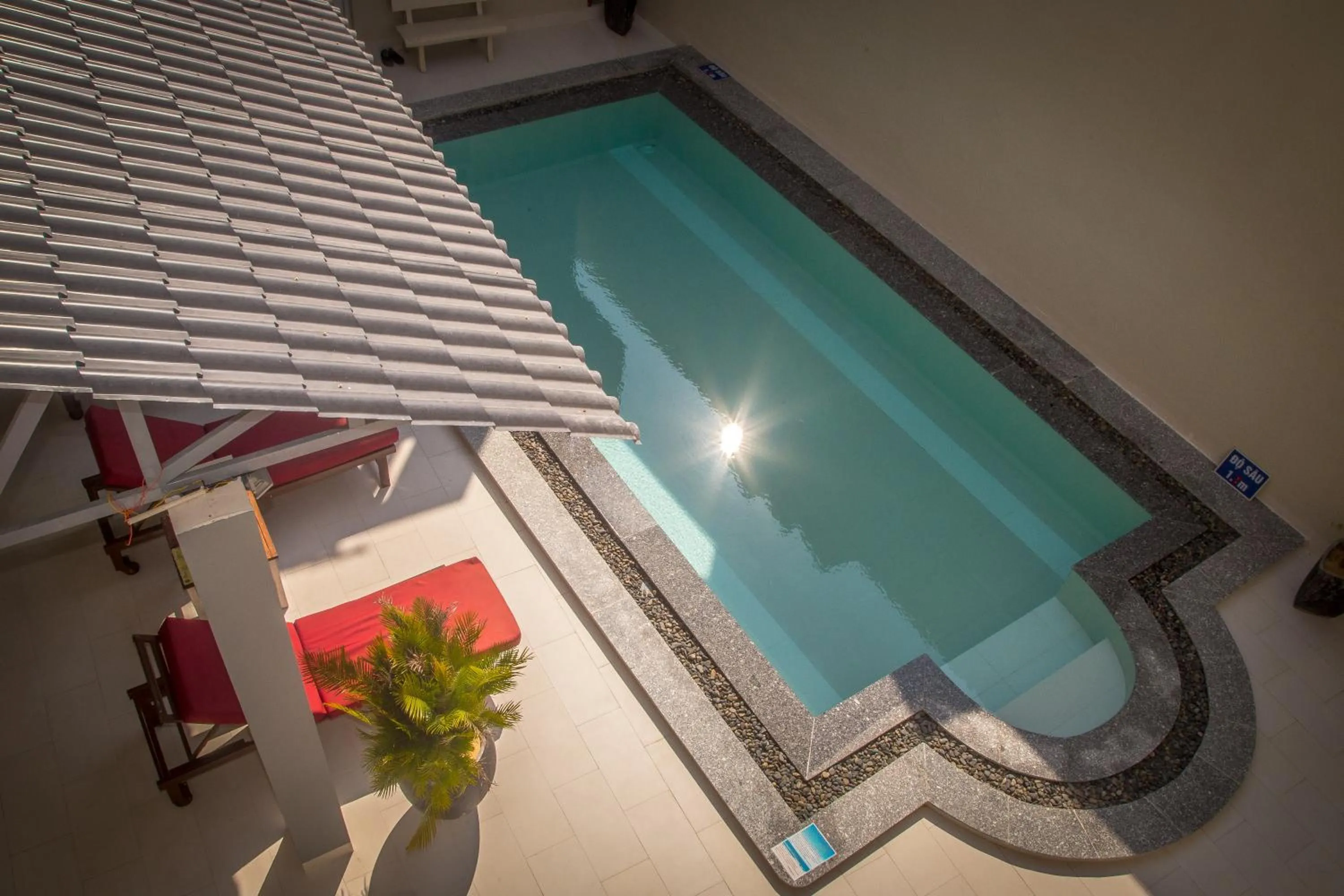 Pool view in Mui Ne Hills Budget Hotel