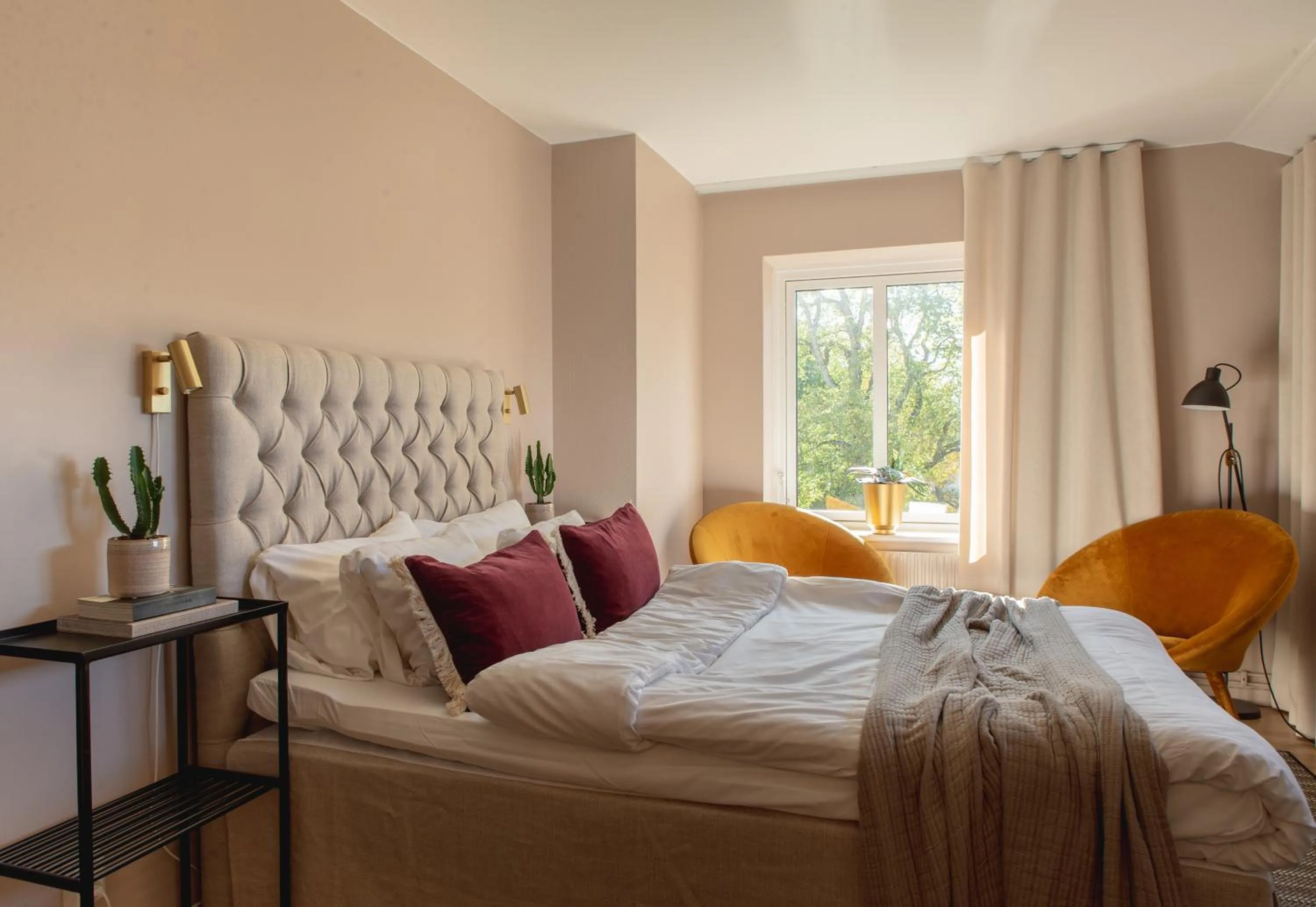 Decorative detail, Bed in Hotell Bogesund