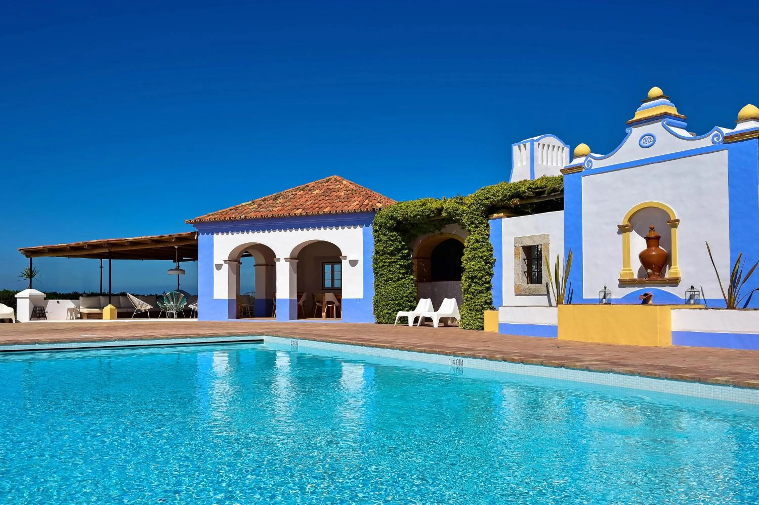 Pool view in Herdade Do Touril