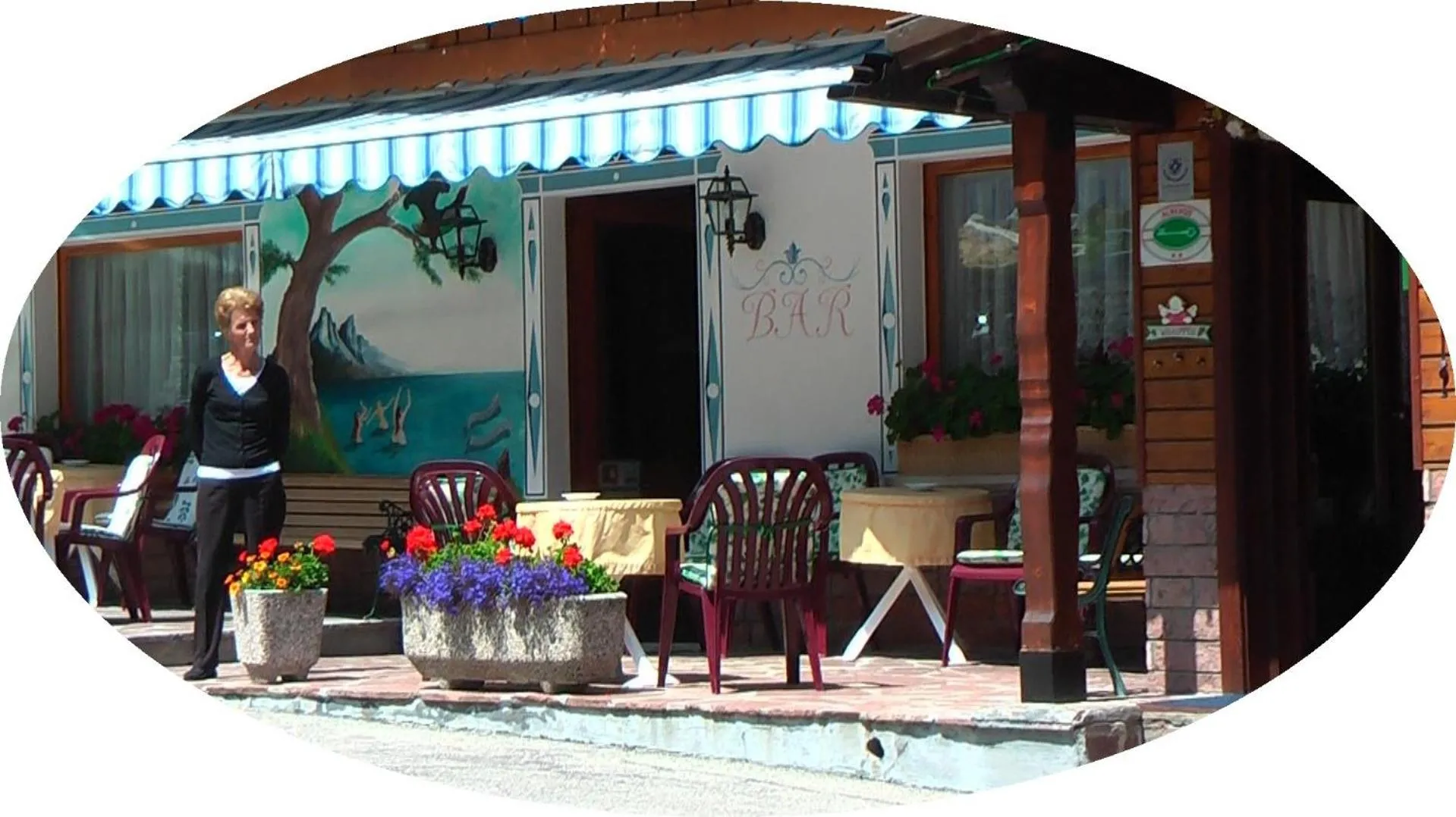 Patio in Albergo Genzianella