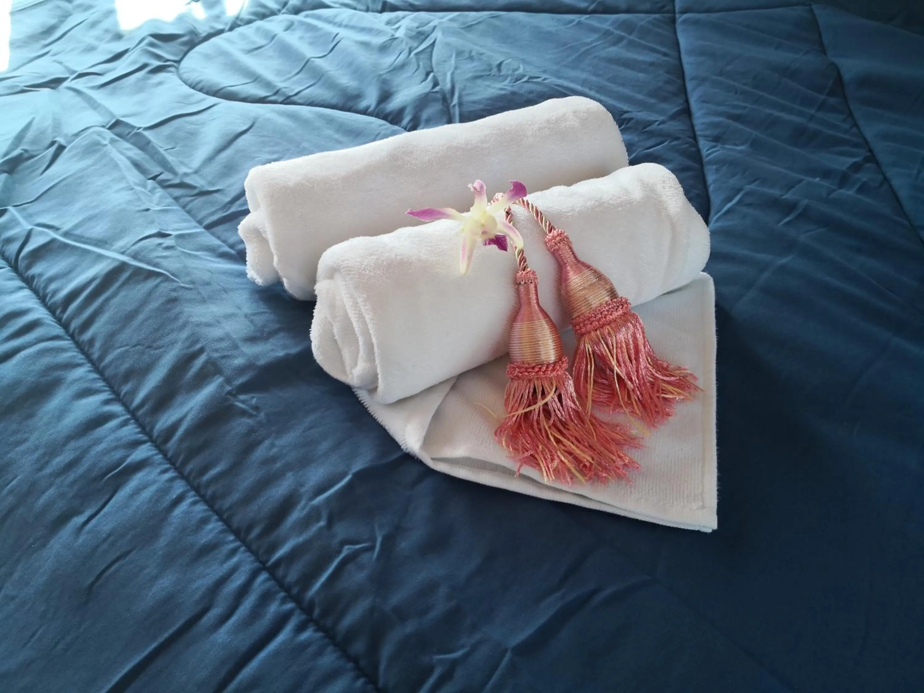 Bed in Pumaka Resort