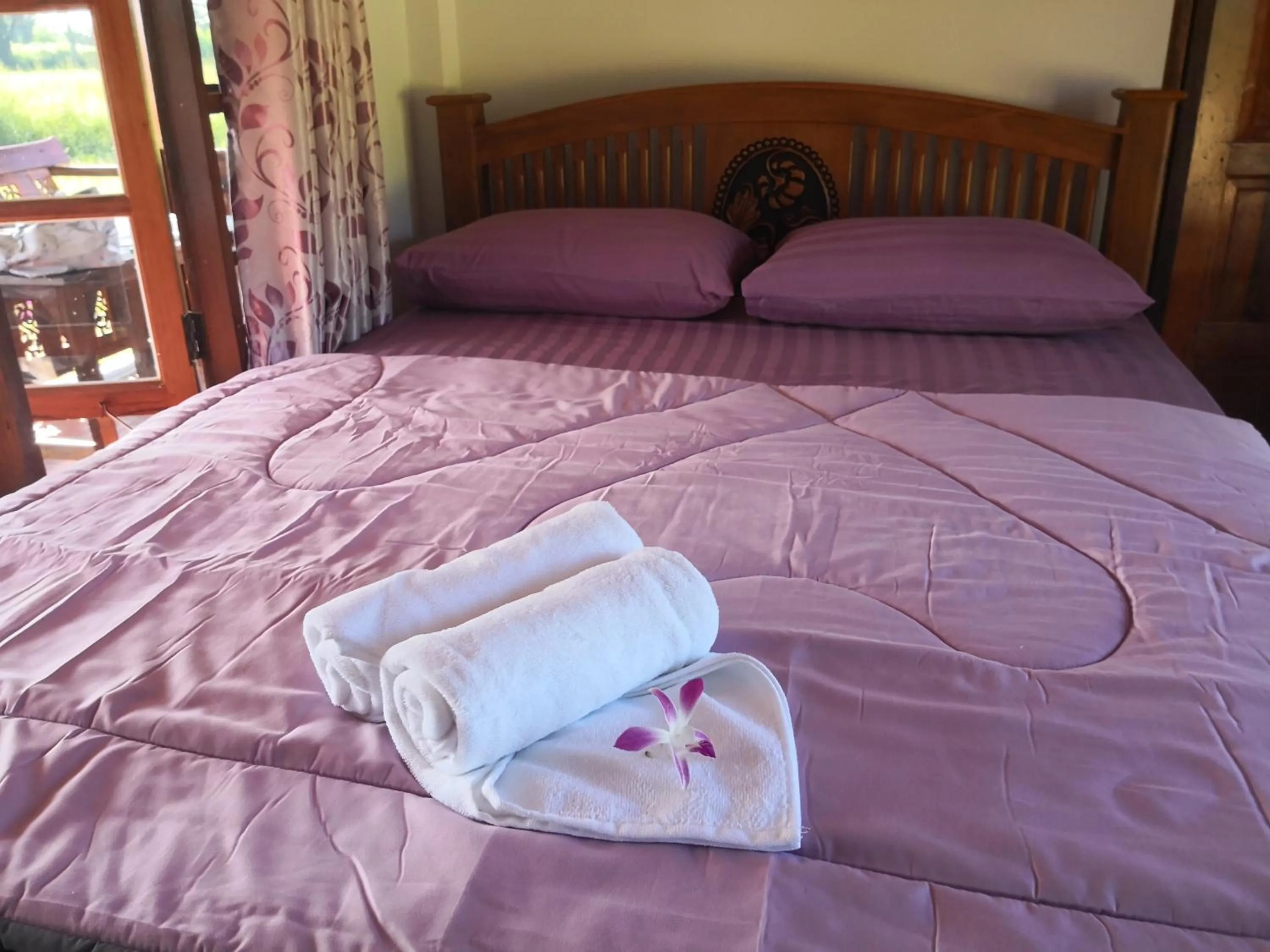 Bed in Pumaka Resort