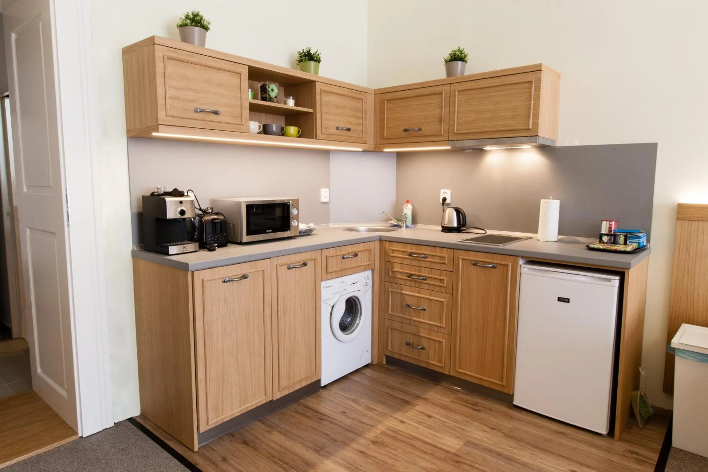 Kitchen or kitchenette in Karlova 25 Apartments