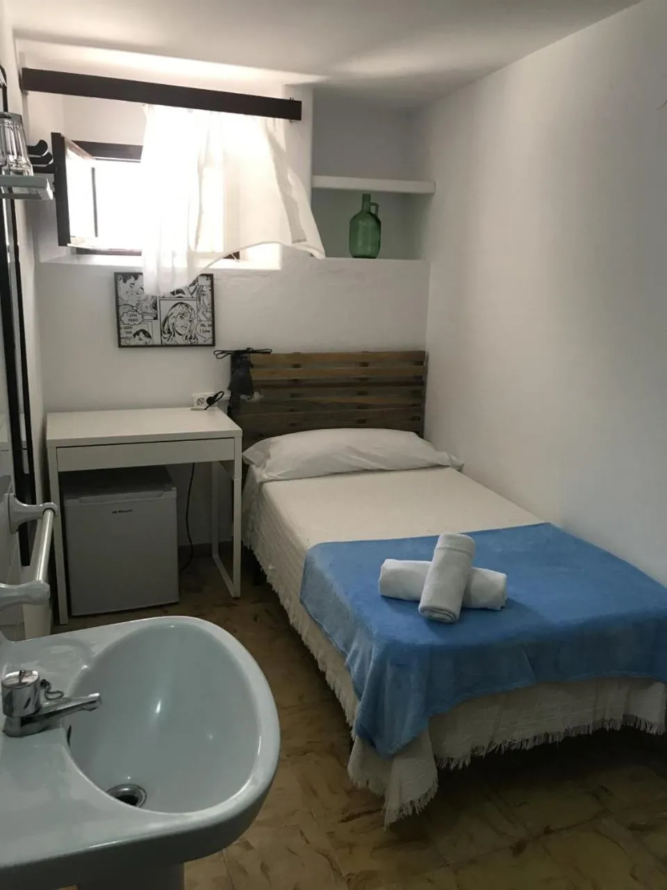 Bed in Casa de Huespedes la Peña