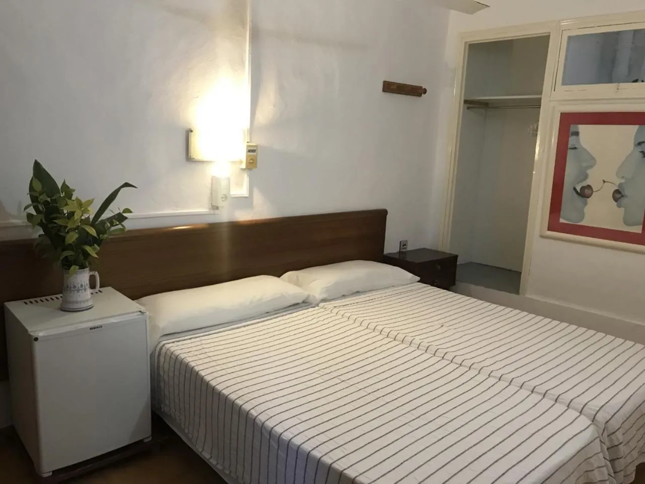 Bed in Casa de Huespedes la Peña