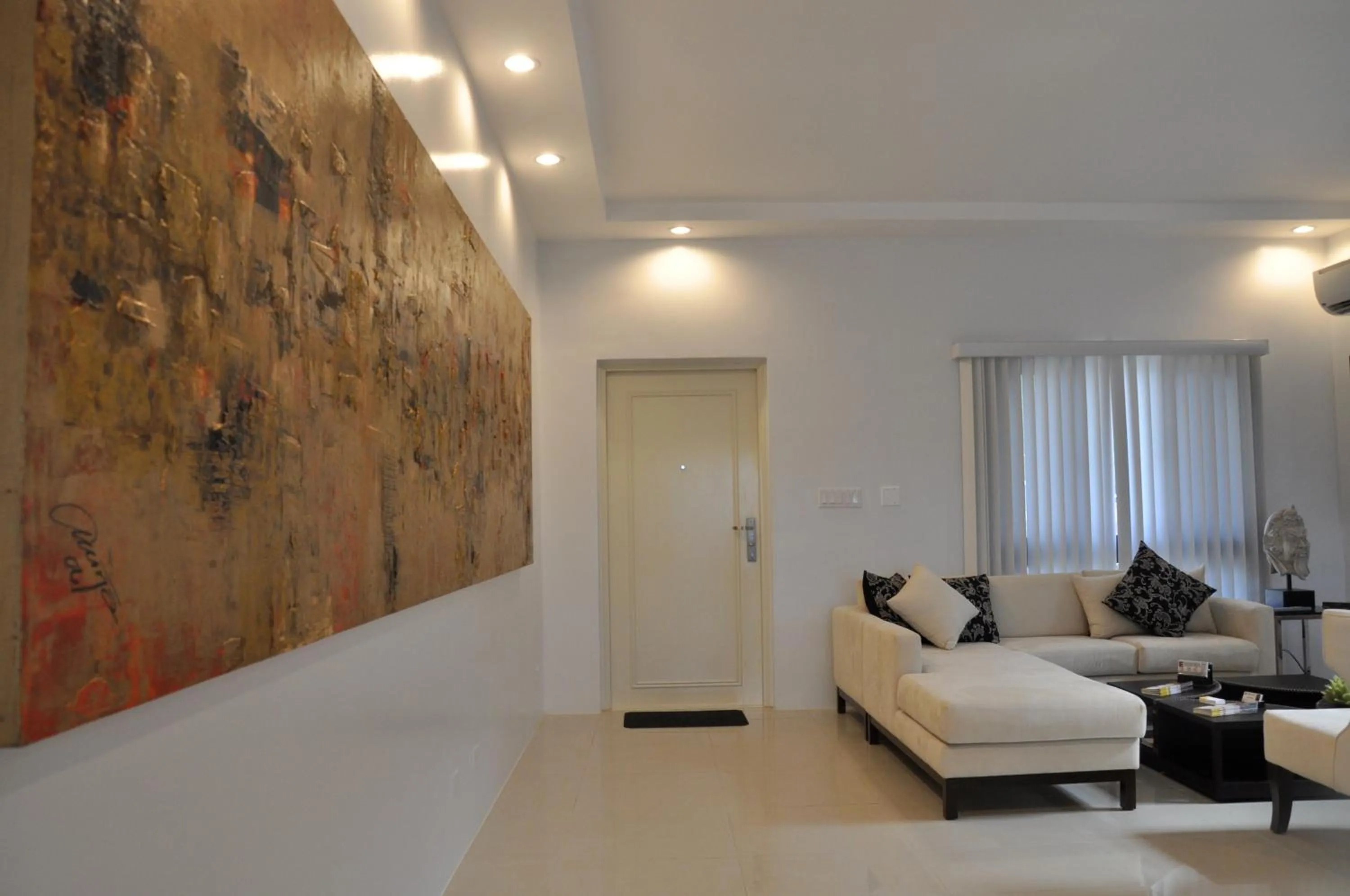 Living room, Bed in Tumon Bel-Air Serviced Residence